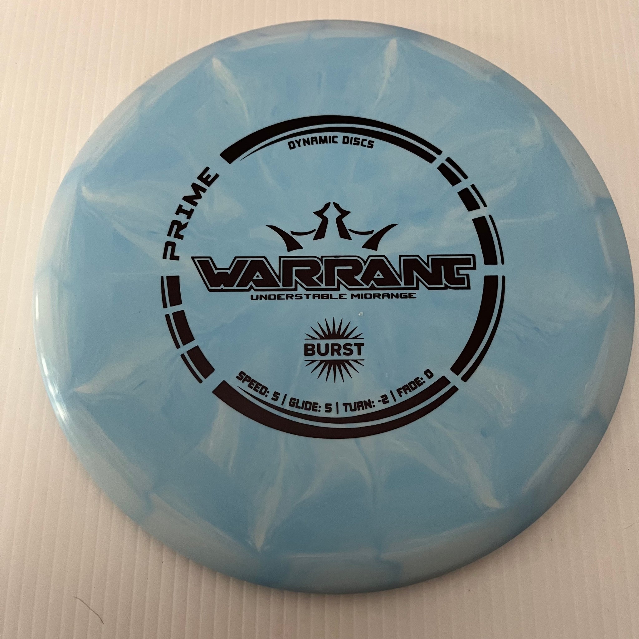 Dynamic Discs Prime Burst Warrant 5/5/-2/0