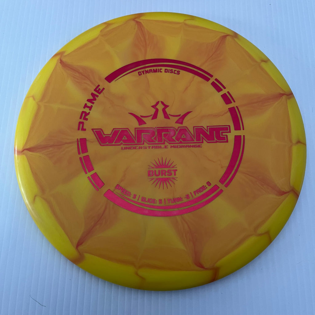 Dynamic Discs Prime Burst Warrant 5/5/-2/0