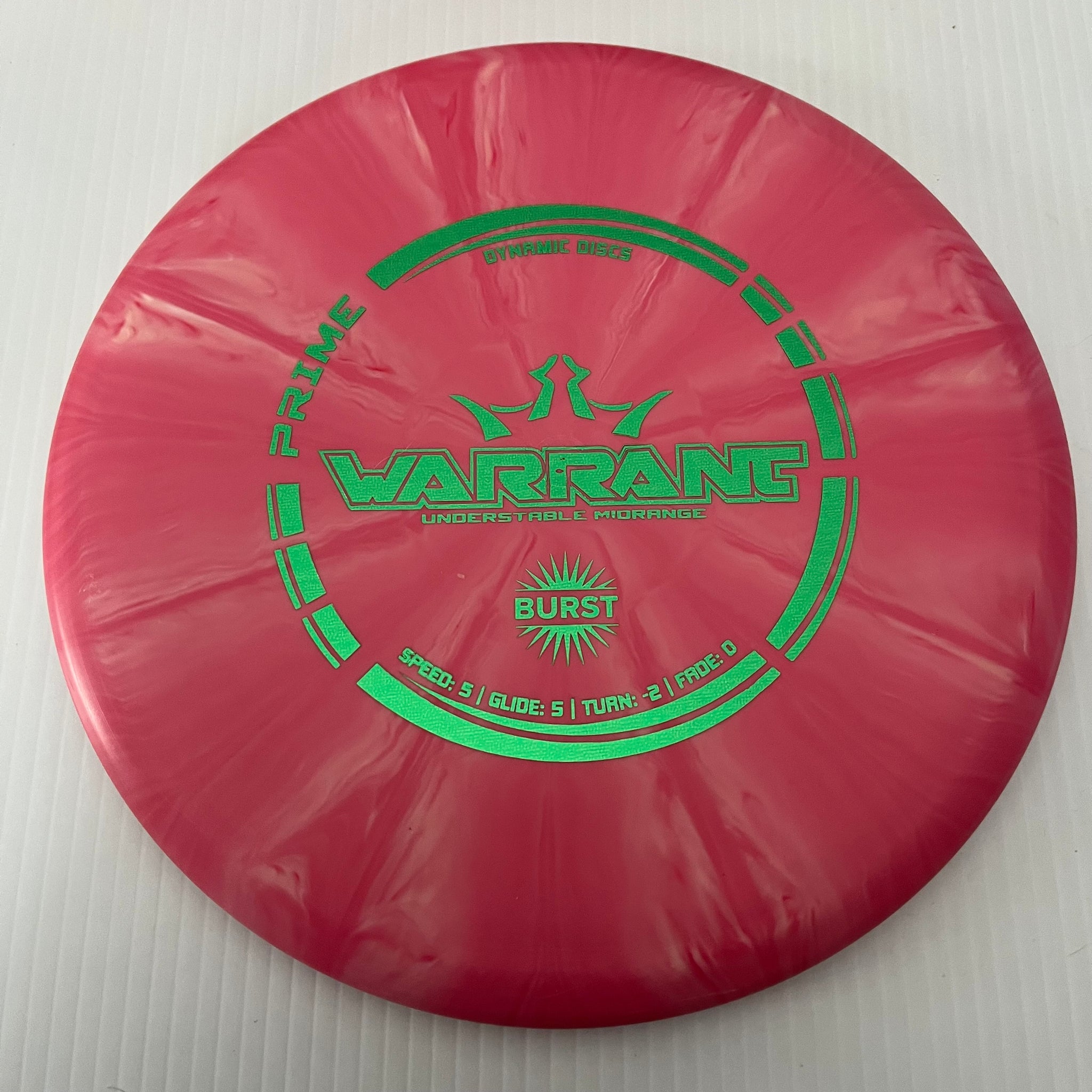 Dynamic Discs Prime Burst Warrant 5/5/-2/0