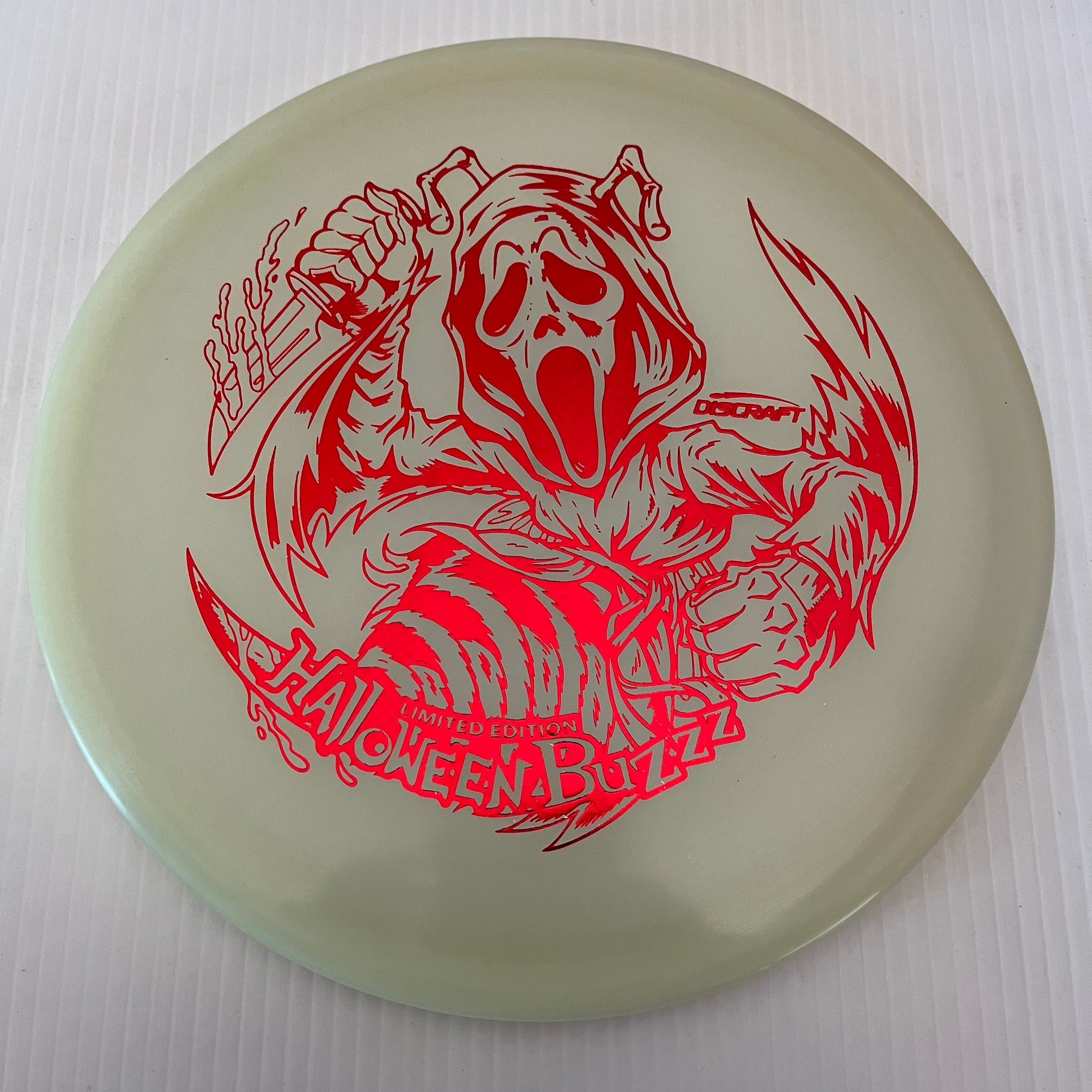 Discraft 2021 Halloween Scream the Movie Themed Glow Z Buzzz 5/4/-1/1