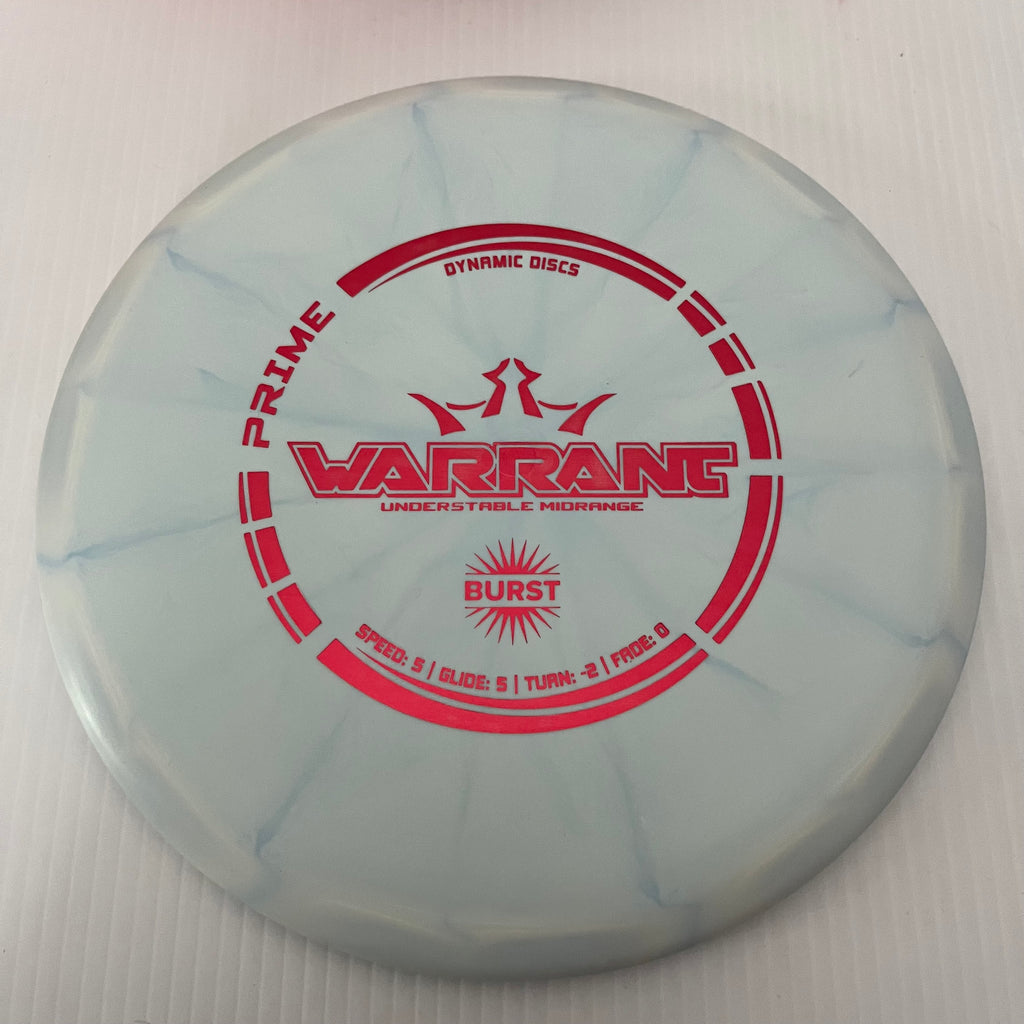 Dynamic Discs Prime Burst Warrant 5/5/-2/0