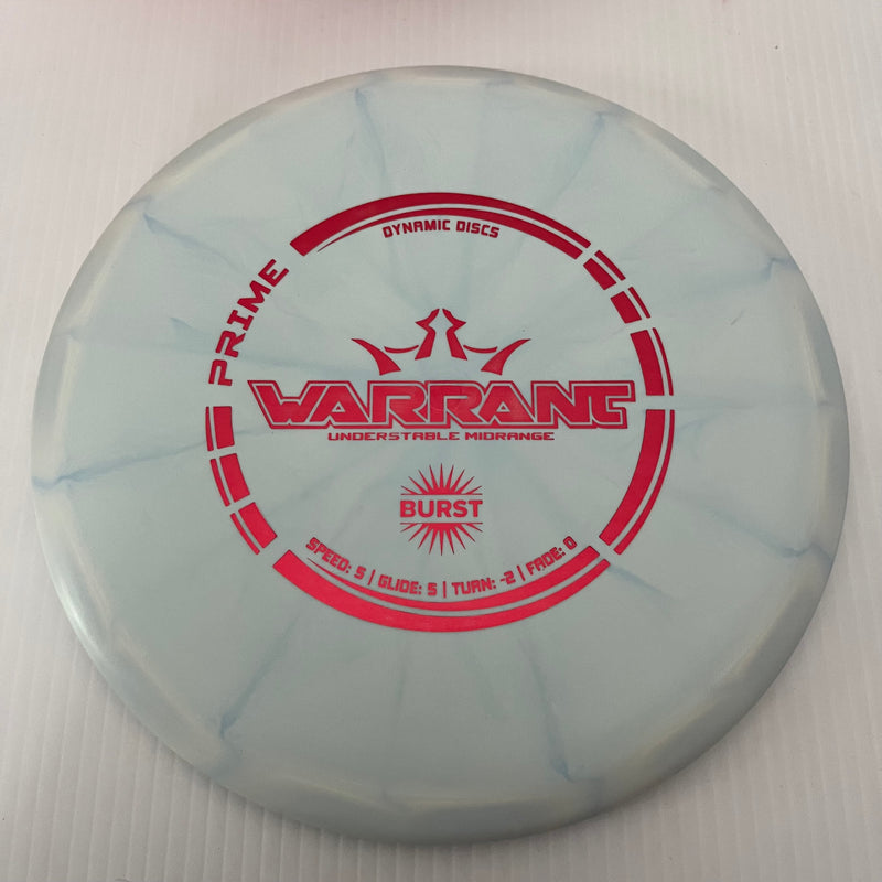 Dynamic Discs Prime Burst Warrant 5/5/-2/0