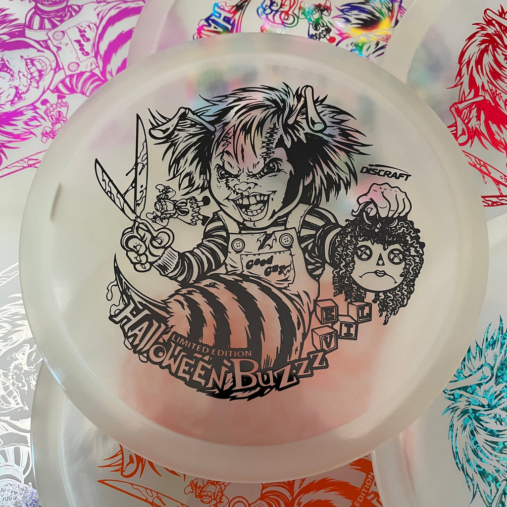 Discraft 2022 Halloween Chucky Themed Glow Z Buzzz 5/4/-1/1