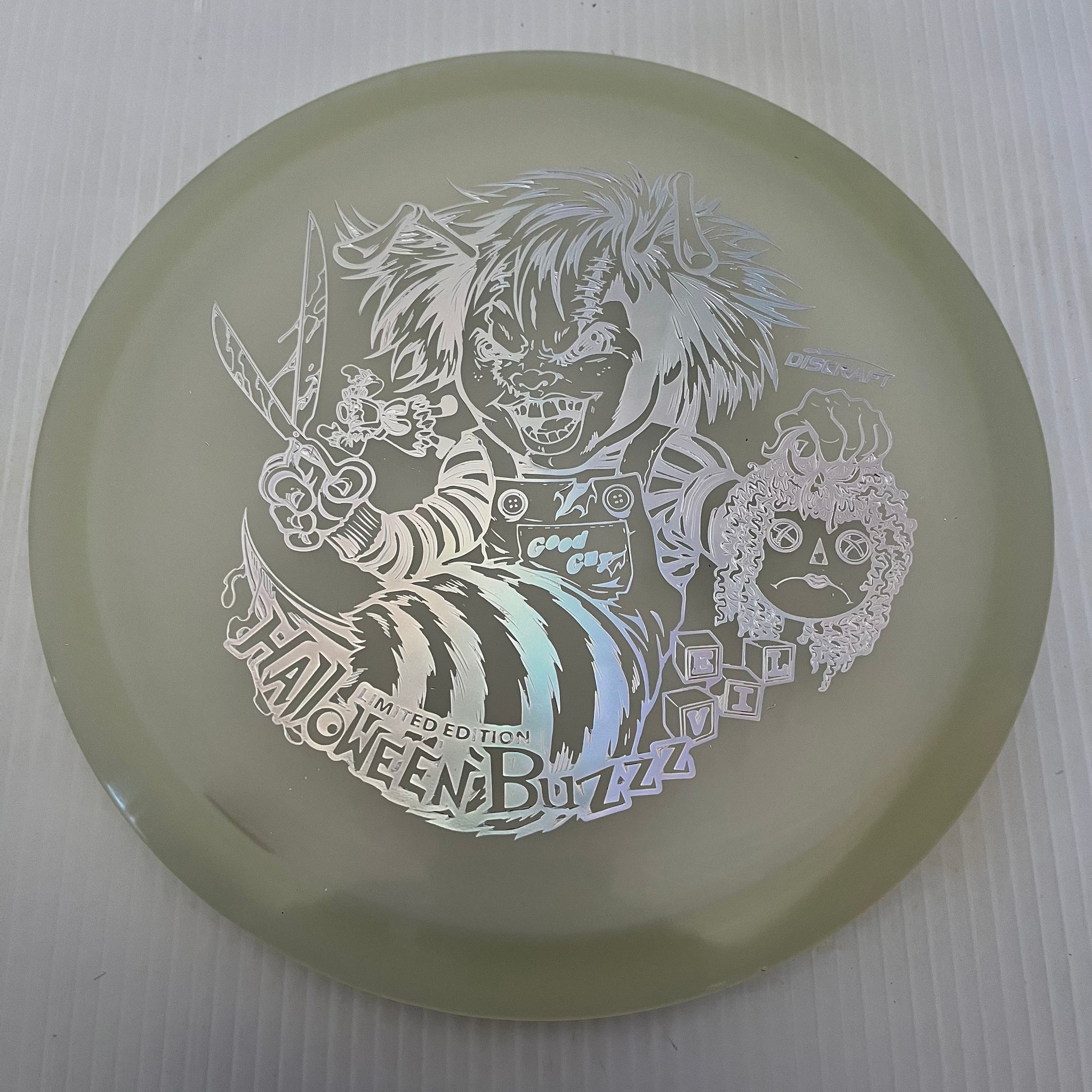 Discraft 2022 Halloween Chucky Themed Glow Z Buzzz 5/4/-1/1