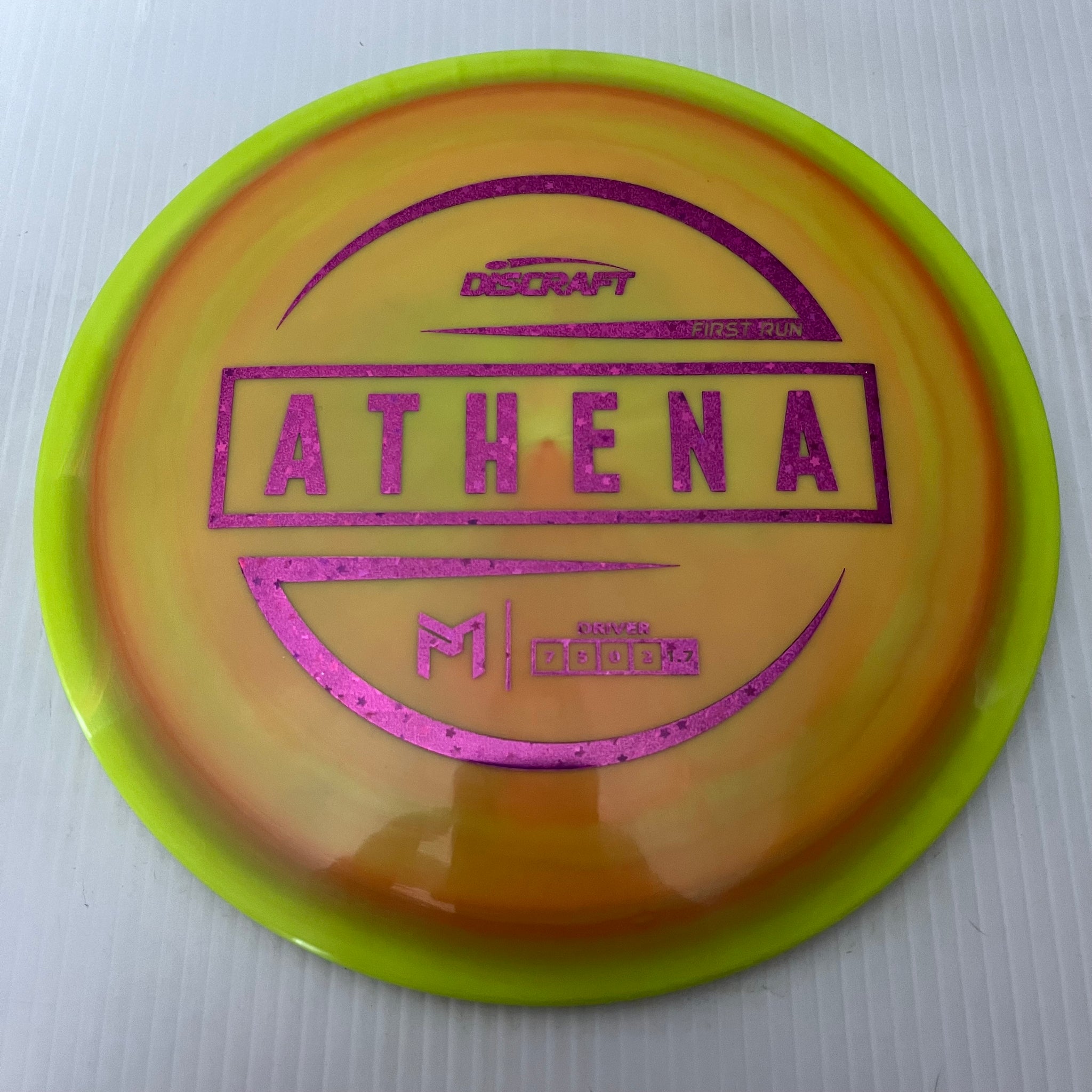 Discraft Paul McBeth First Run Swirly ESP Athena 7/5/0/2 (Lighterweights)