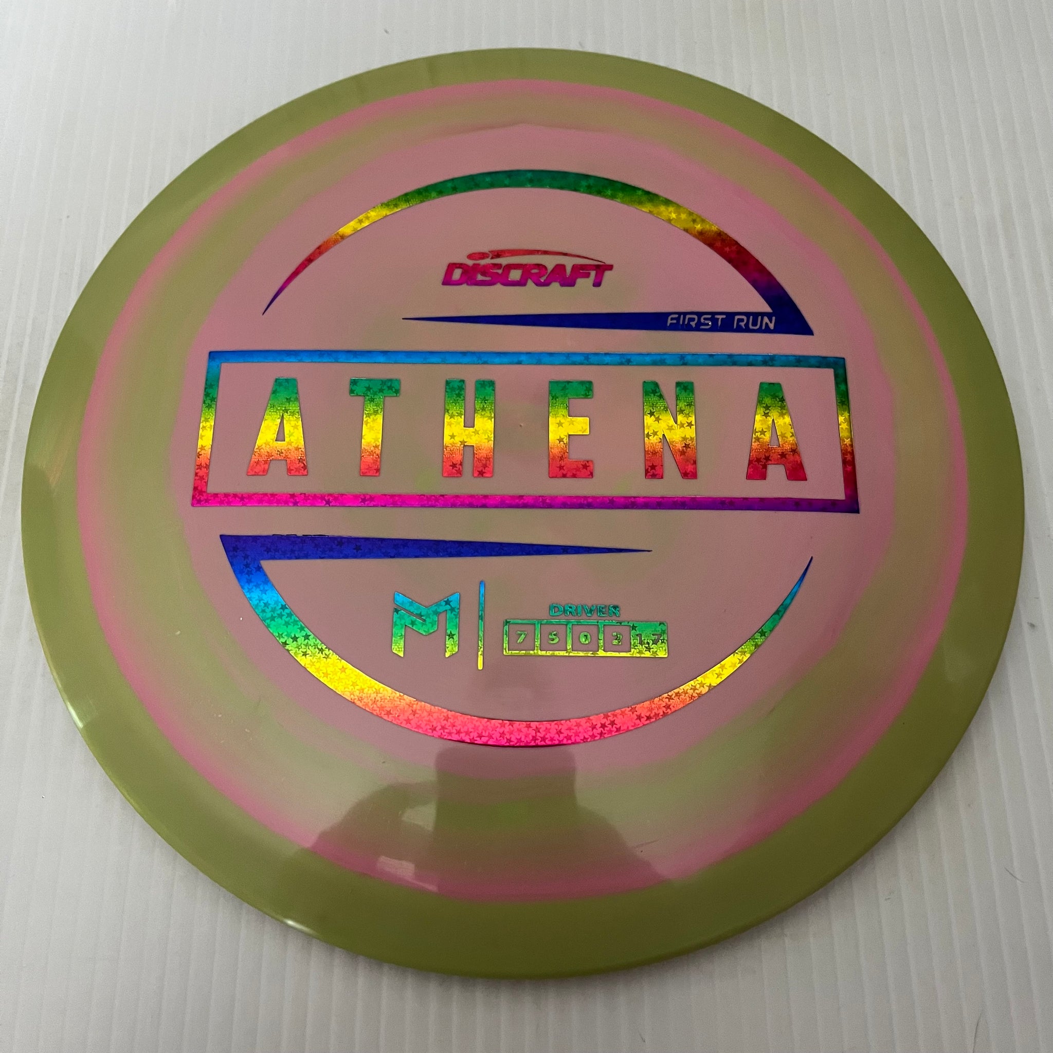 Discraft Paul McBeth First Run Swirly ESP Athena 7/5/0/2 (Lighterweights)