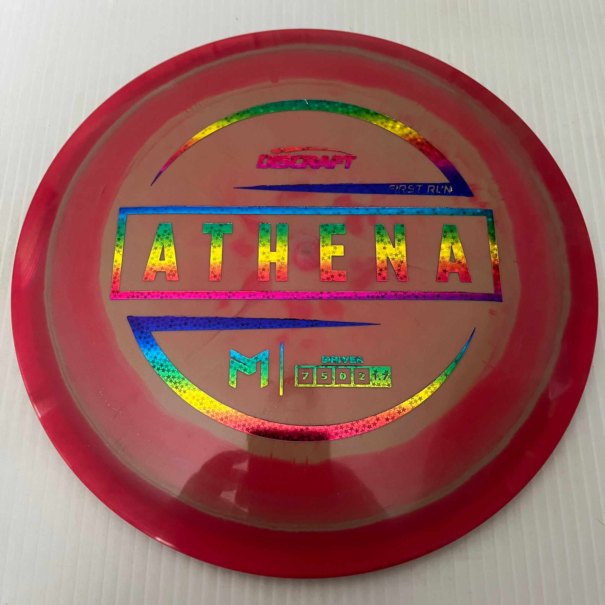 Discraft Paul McBeth First Run Swirly ESP Athena 7/5/0/2 (Lighterweights)