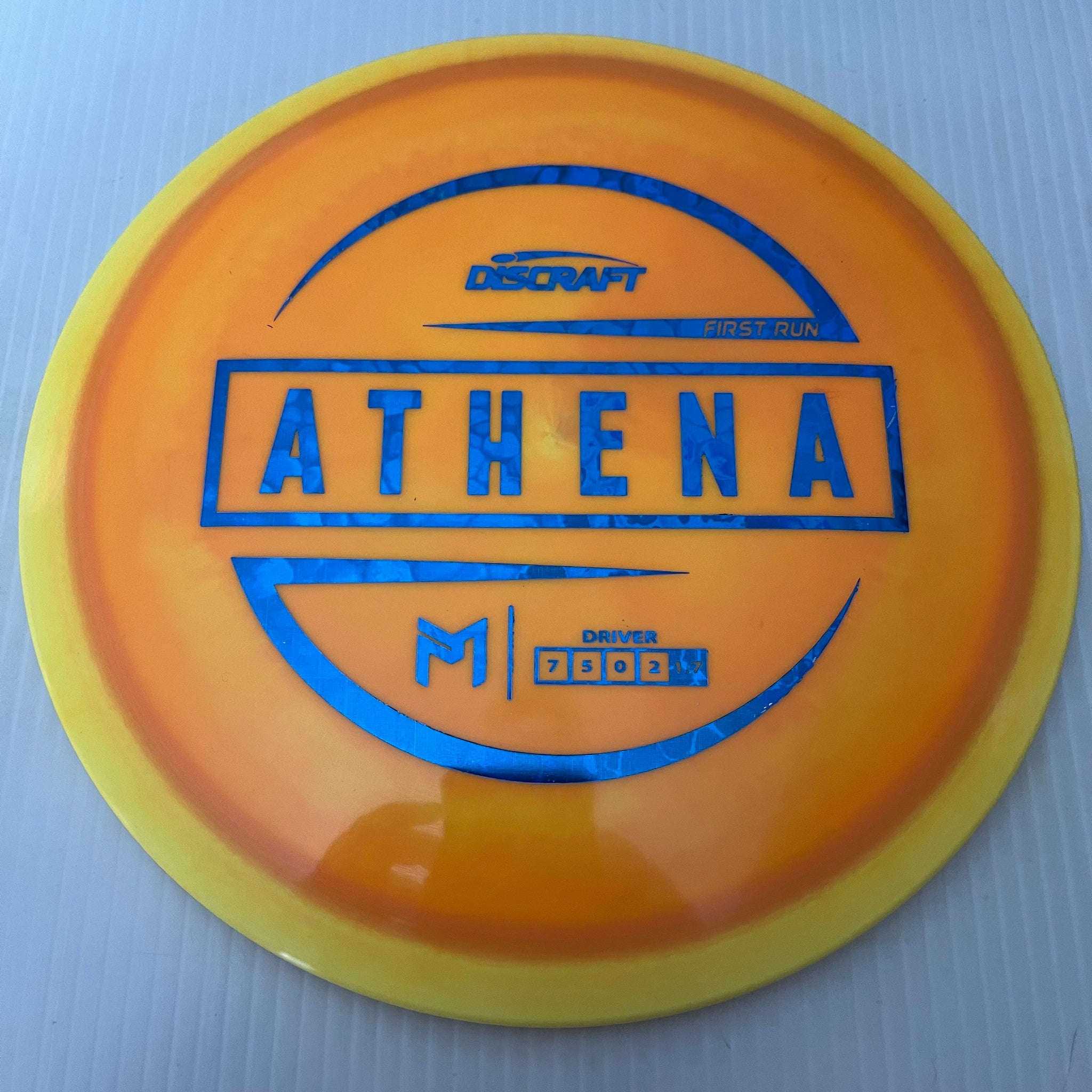Discraft Paul McBeth First Run Swirly ESP Athena 7/5/0/2 (Lighterweights)