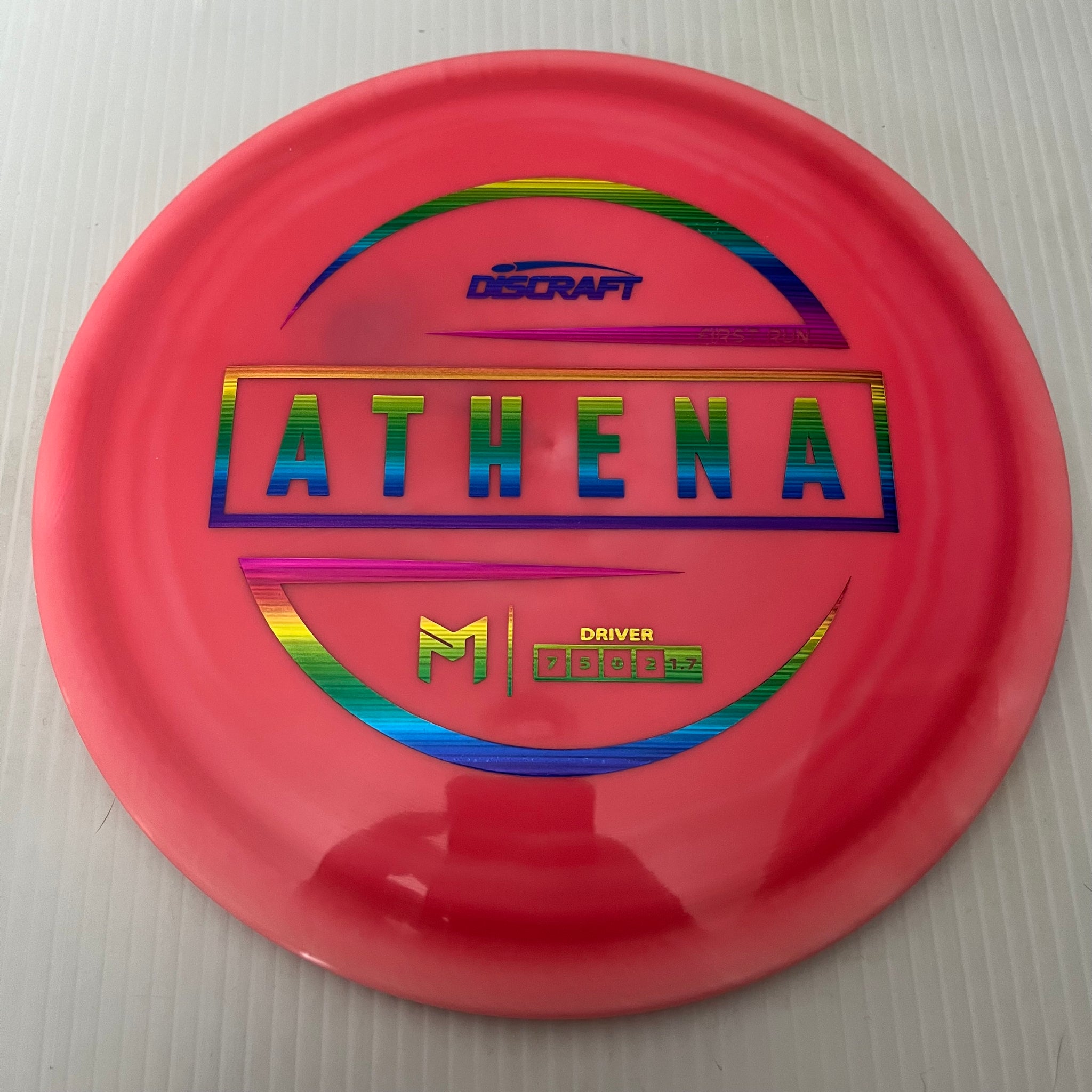 Discraft Paul McBeth First Run Swirly ESP Athena 7/5/0/2 (Lighterweights)