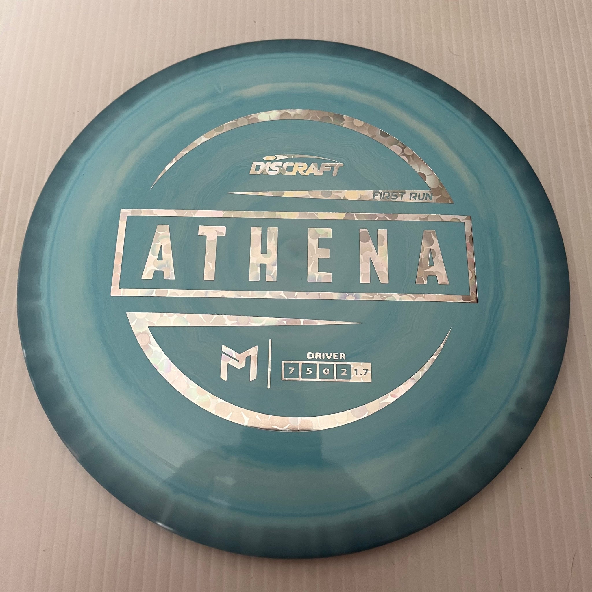 Discraft Paul McBeth First Run Swirly ESP Athena 7/5/0/2 (Lighterweights)