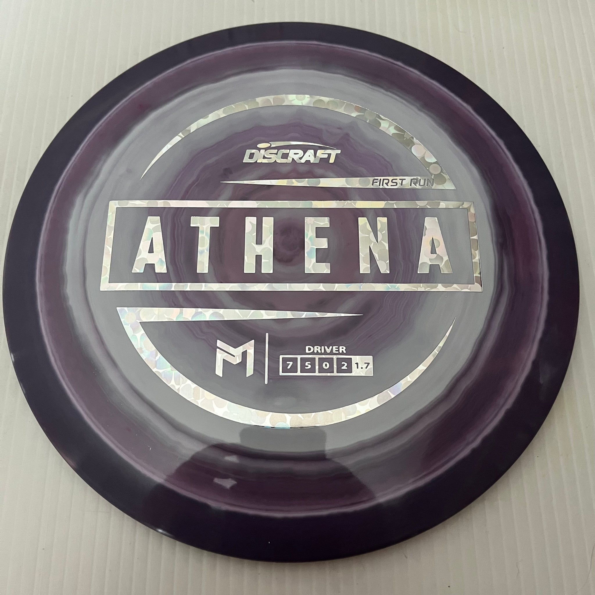 Discraft Paul McBeth First Run Swirly ESP Athena 7/5/0/2 (Lighterweights)