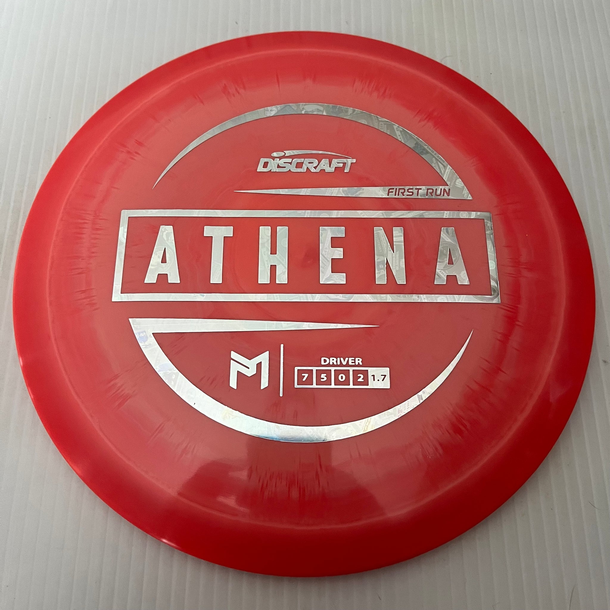 Discraft Paul McBeth First Run Swirly ESP Athena 7/5/0/2 (Lighterweights)