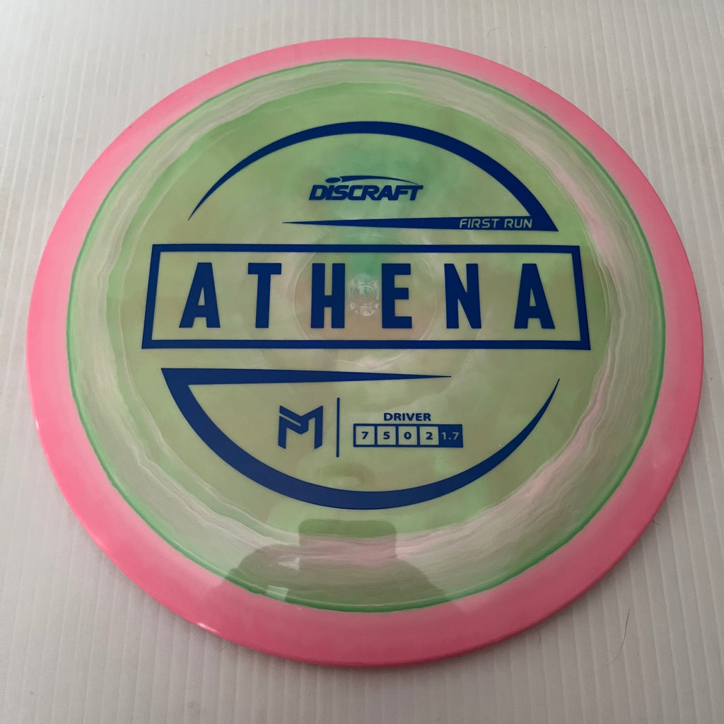 Discraft Paul McBeth First Run Swirly ESP Athena 7/5/0/2 (Lighterweights)