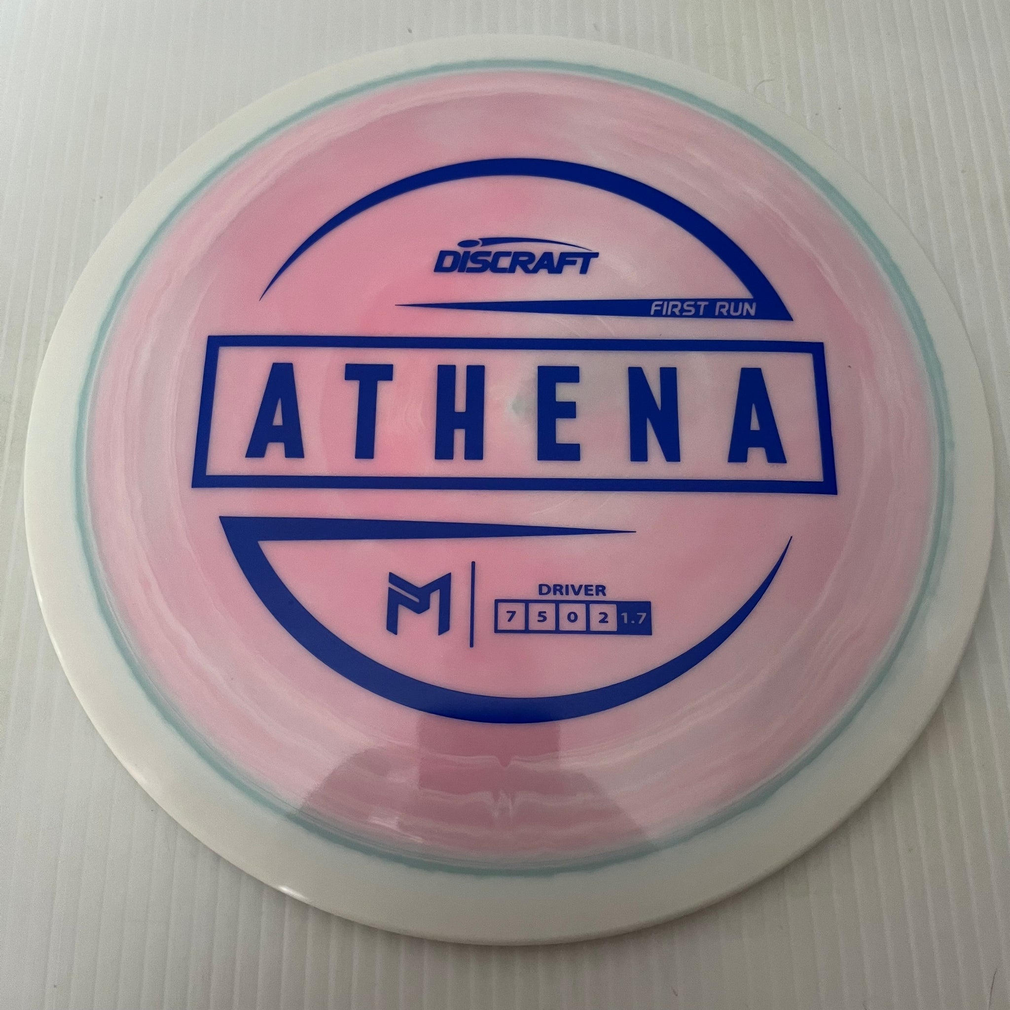 Discraft Paul McBeth First Run Swirly ESP Athena 7/5/0/2 (Lighterweights)