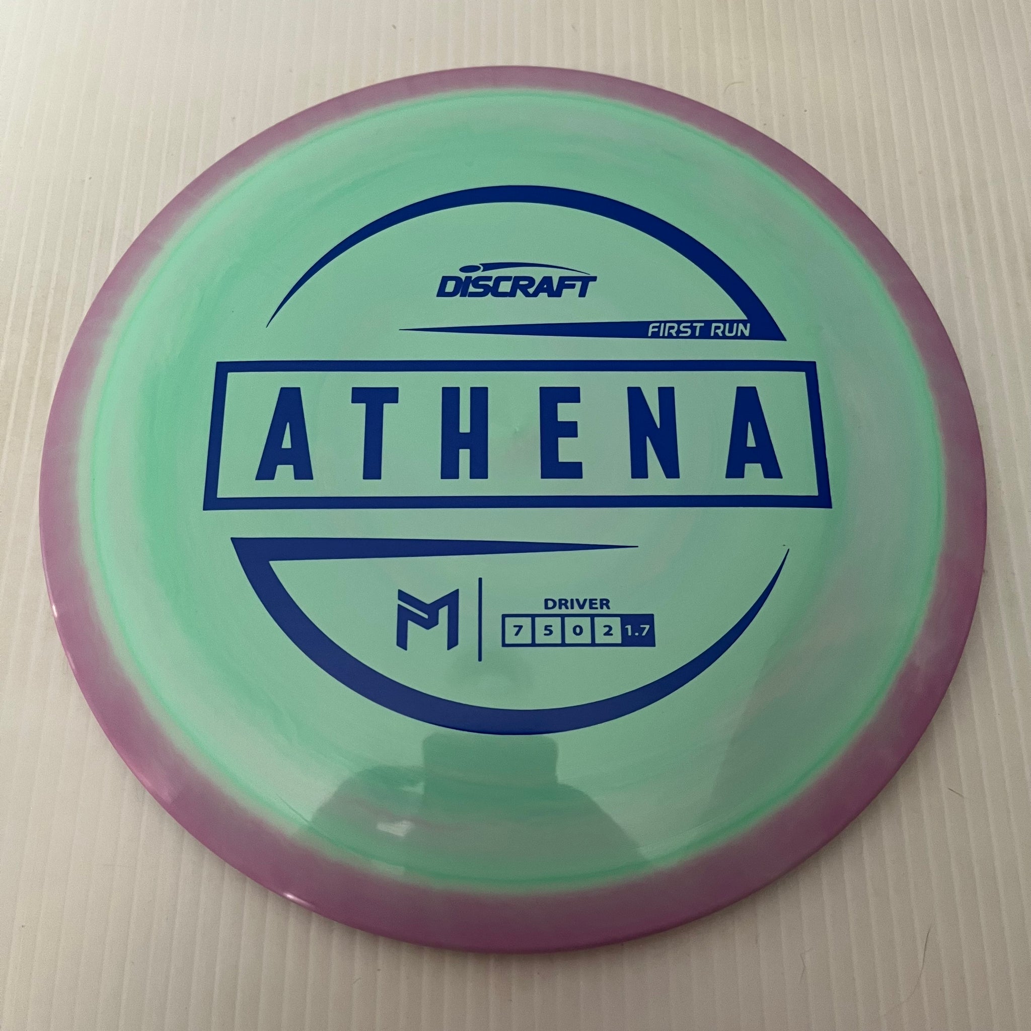 Discraft Paul McBeth First Run Swirly ESP Athena 7/5/0/2 (Lighterweights)