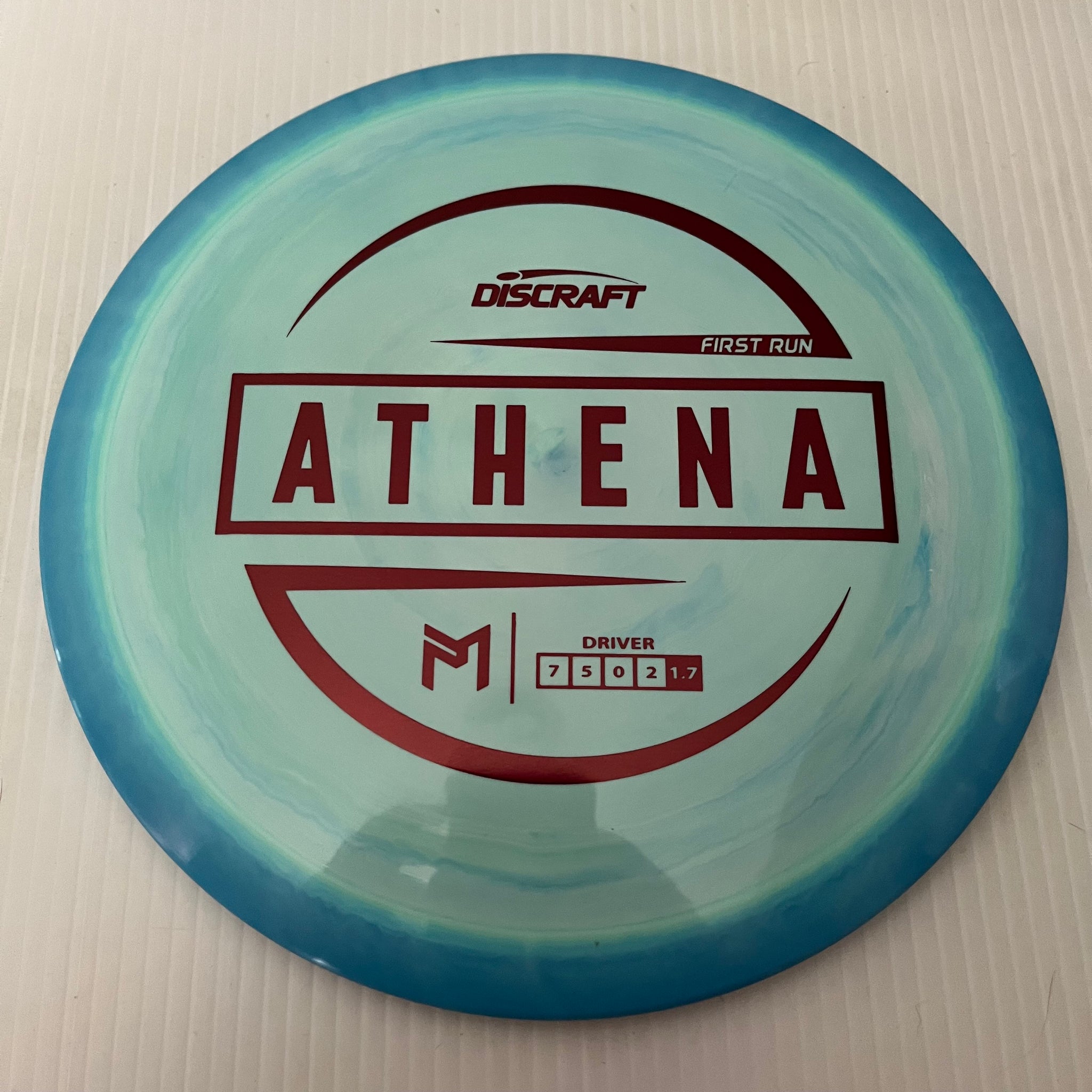Discraft Paul McBeth First Run Swirly ESP Athena 7/5/0/2 (Lighterweights)