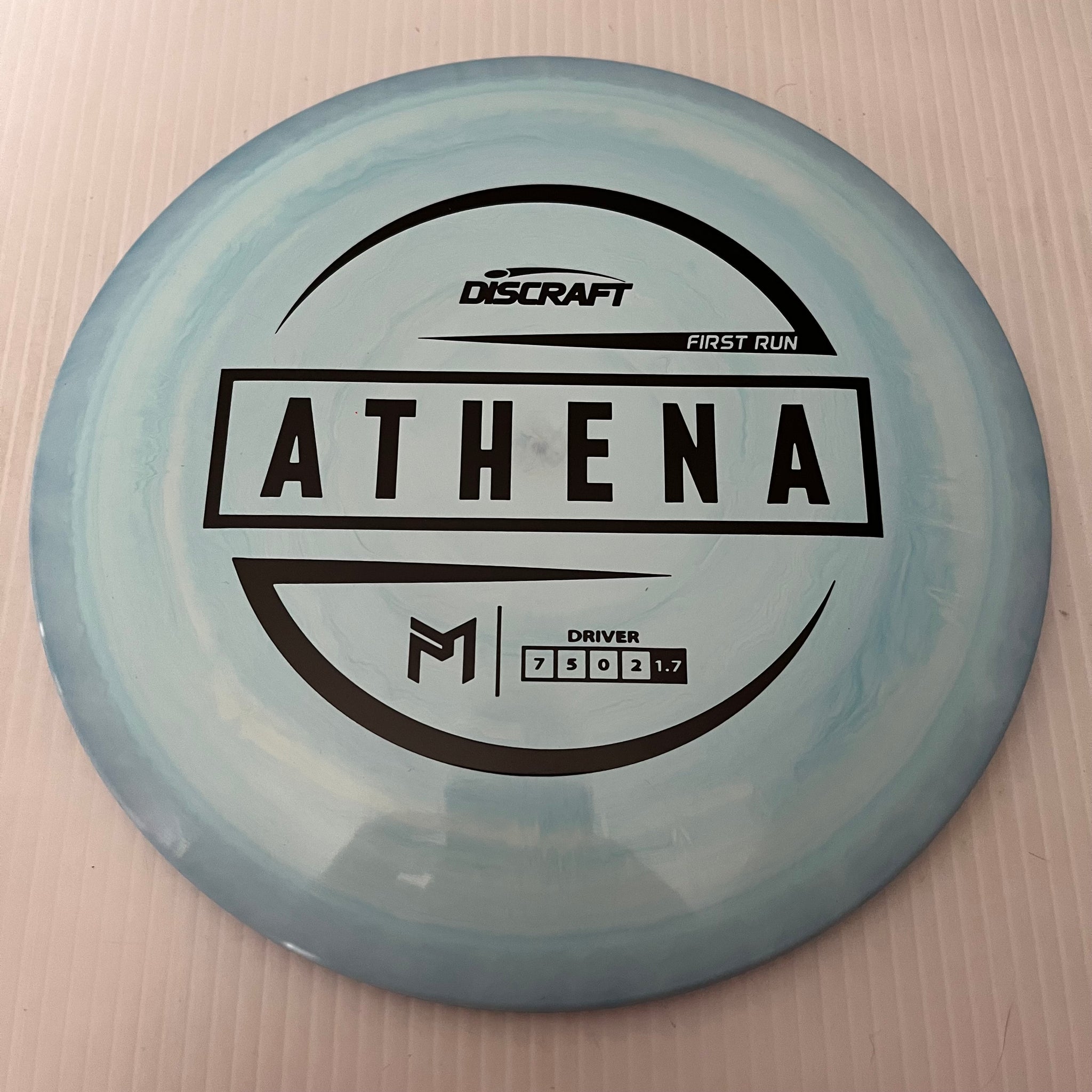 Discraft Paul McBeth First Run Swirly ESP Athena 7/5/0/2 (Lighterweights)