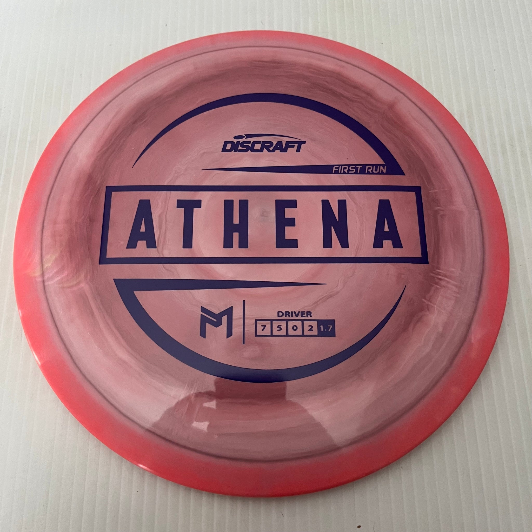 Discraft Paul McBeth First Run Swirly ESP Athena 7/5/0/2 (Maxweight)