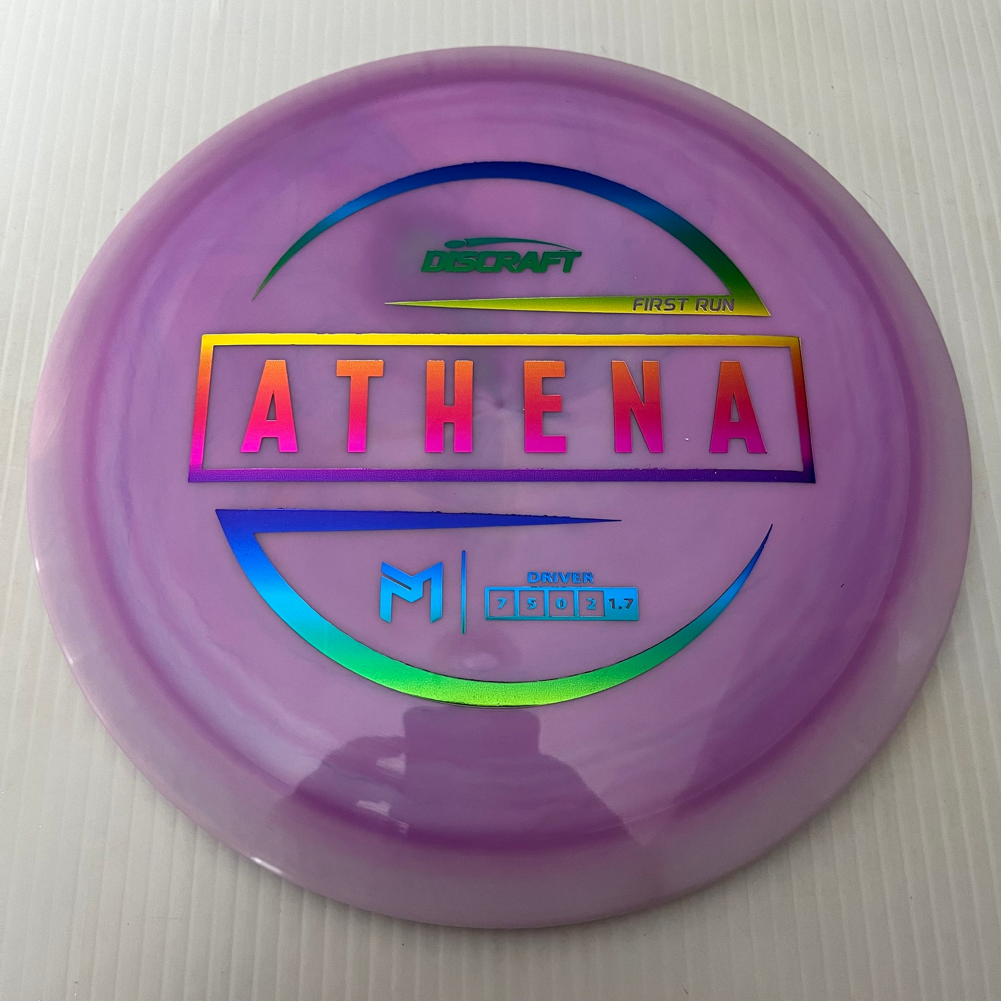 Discraft Paul McBeth First Run Swirly ESP Athena 7/5/0/2 (Maxweight)