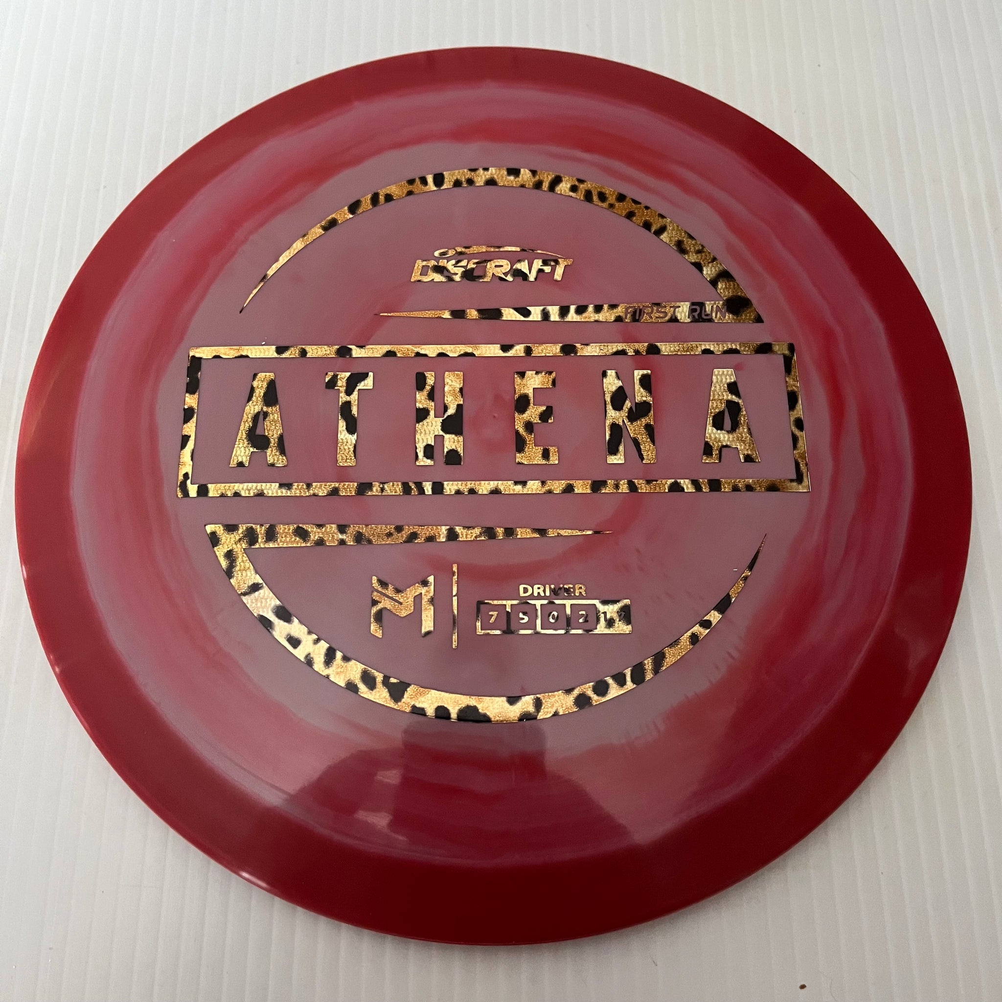 Discraft Paul McBeth First Run Swirly ESP Athena 7/5/0/2 (Maxweight)