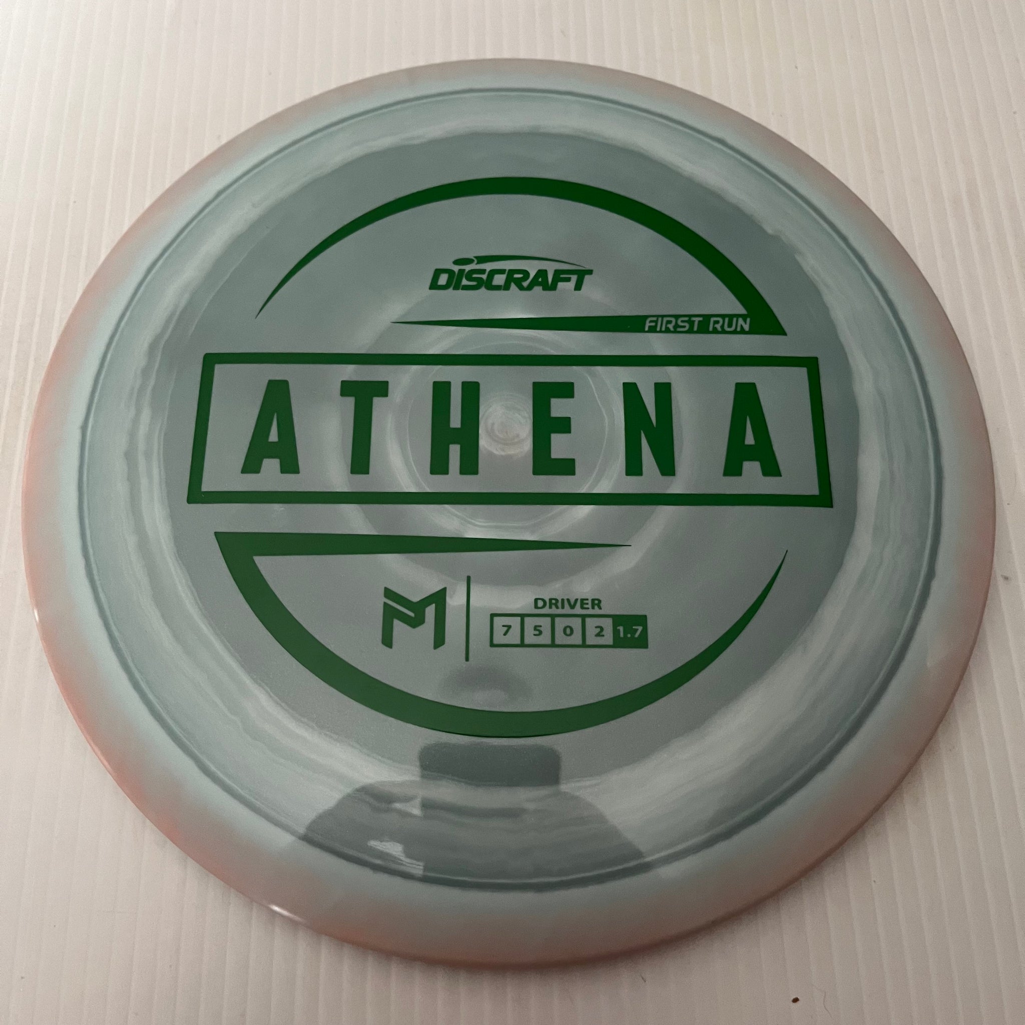 Discraft Paul McBeth First Run Swirly ESP Athena 7/5/0/2 (Maxweight)