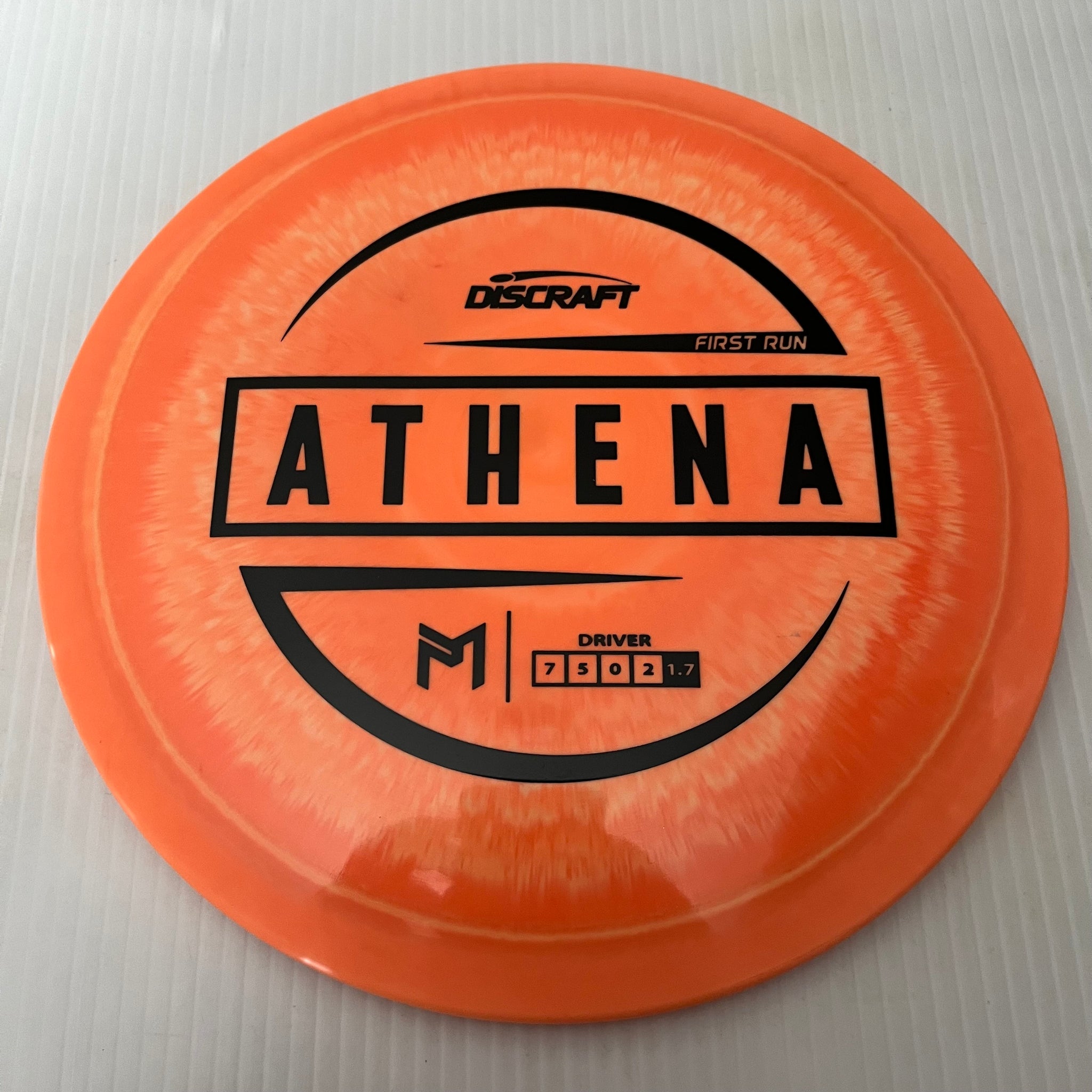 Discraft Paul McBeth First Run Swirly ESP Athena 7/5/0/2 (Maxweight)