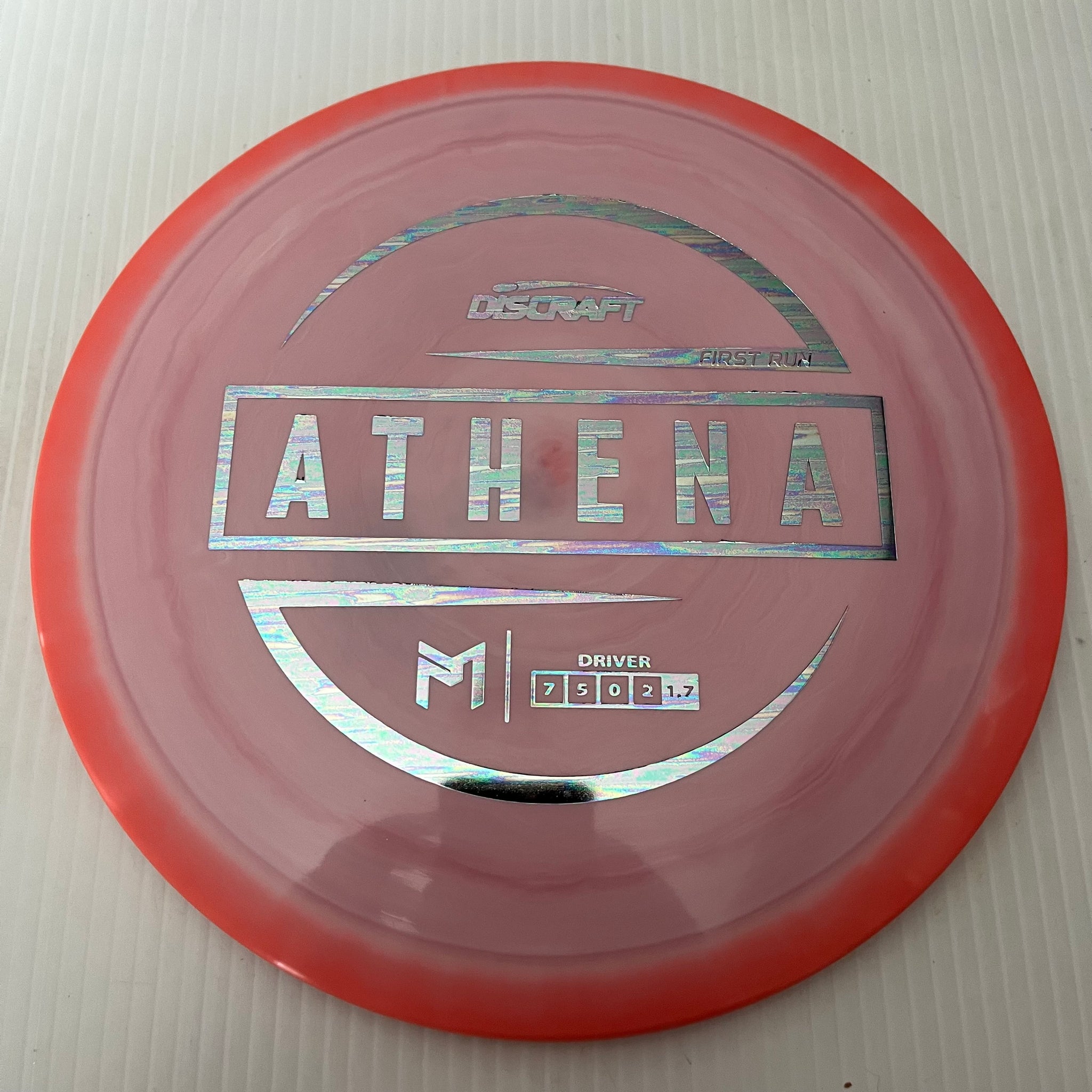 Discraft Paul McBeth First Run Swirly ESP Athena 7/5/0/2 (Maxweight)