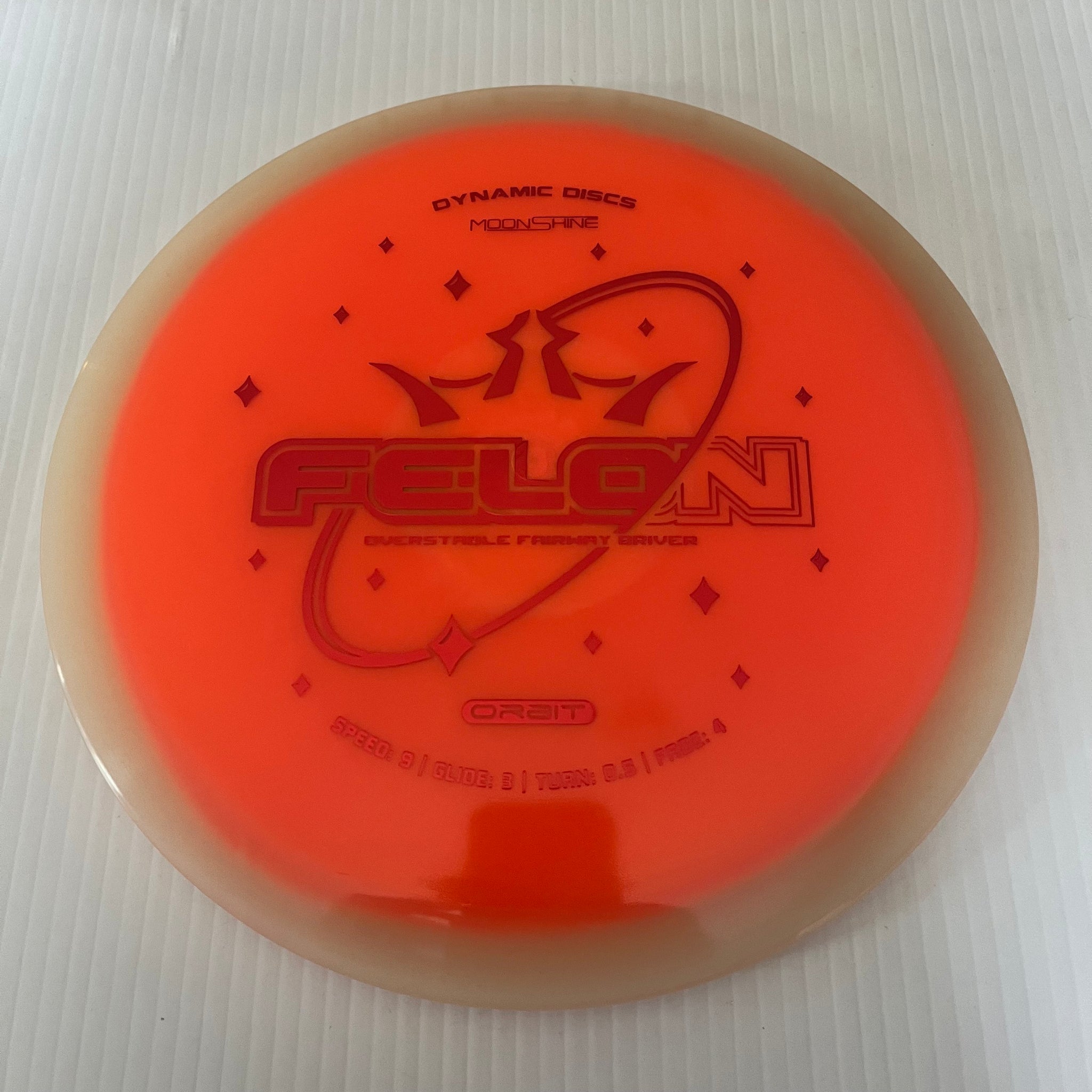 Dynamic Discs Lucid Moonshine Glow Orbit Felon 9/3/0.5/4