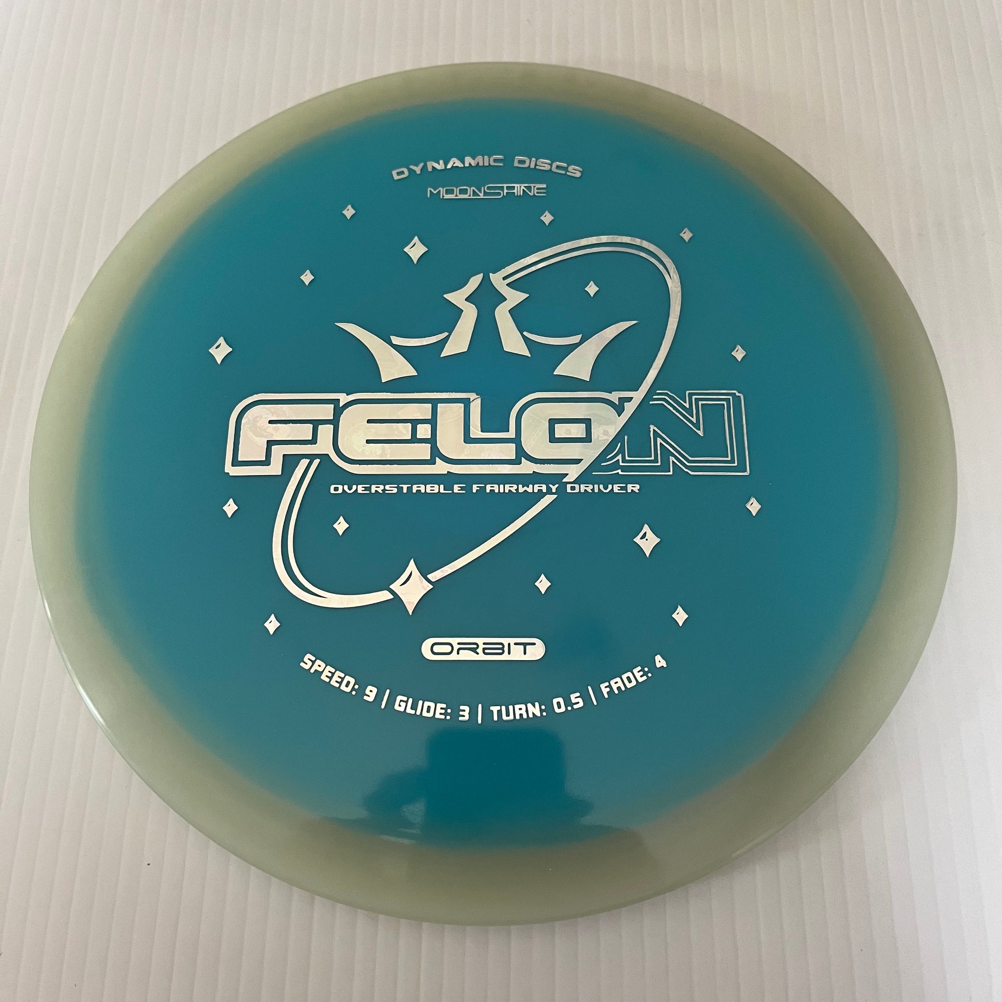 Dynamic Discs Lucid Moonshine Glow Orbit Felon 9/3/0.5/4