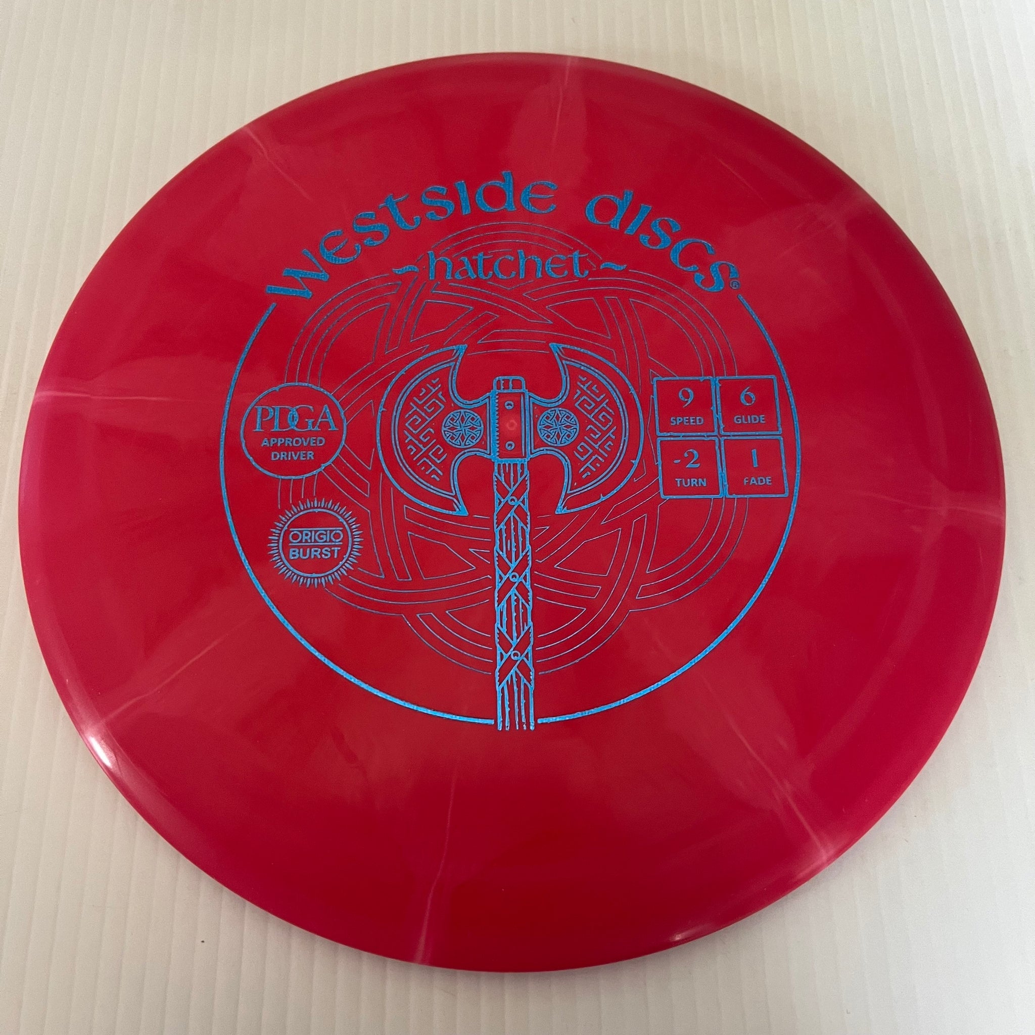 Westside Discs Origio Burst Hatchet 9/6/-2/1