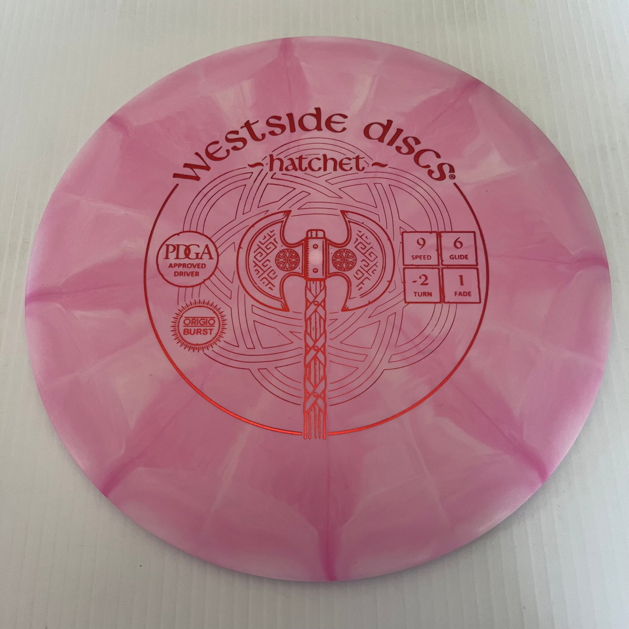 Westside Discs Origio Burst Hatchet 9/6/-2/1