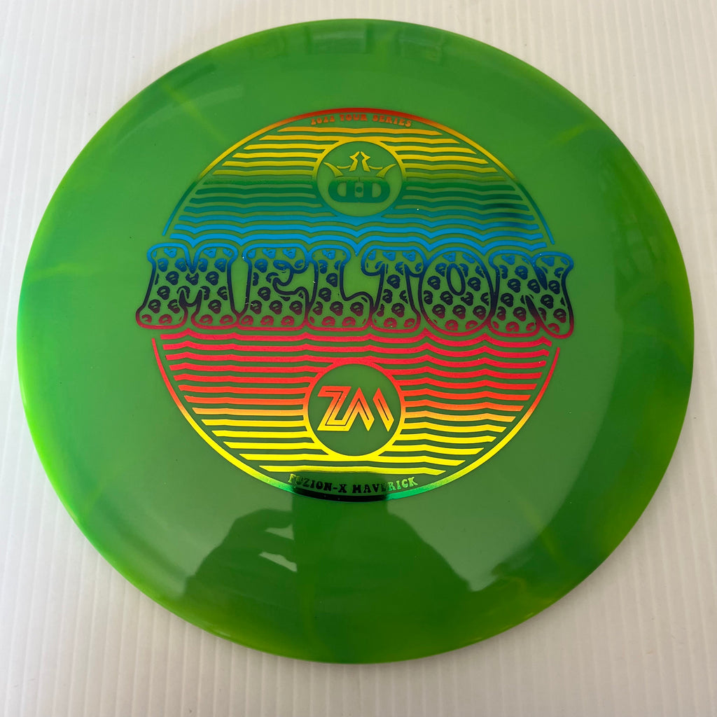 Dynamic Discs 2022 Zach Melton Team Series Fuzion-X Burst Maverick 7/4/-1.5/2