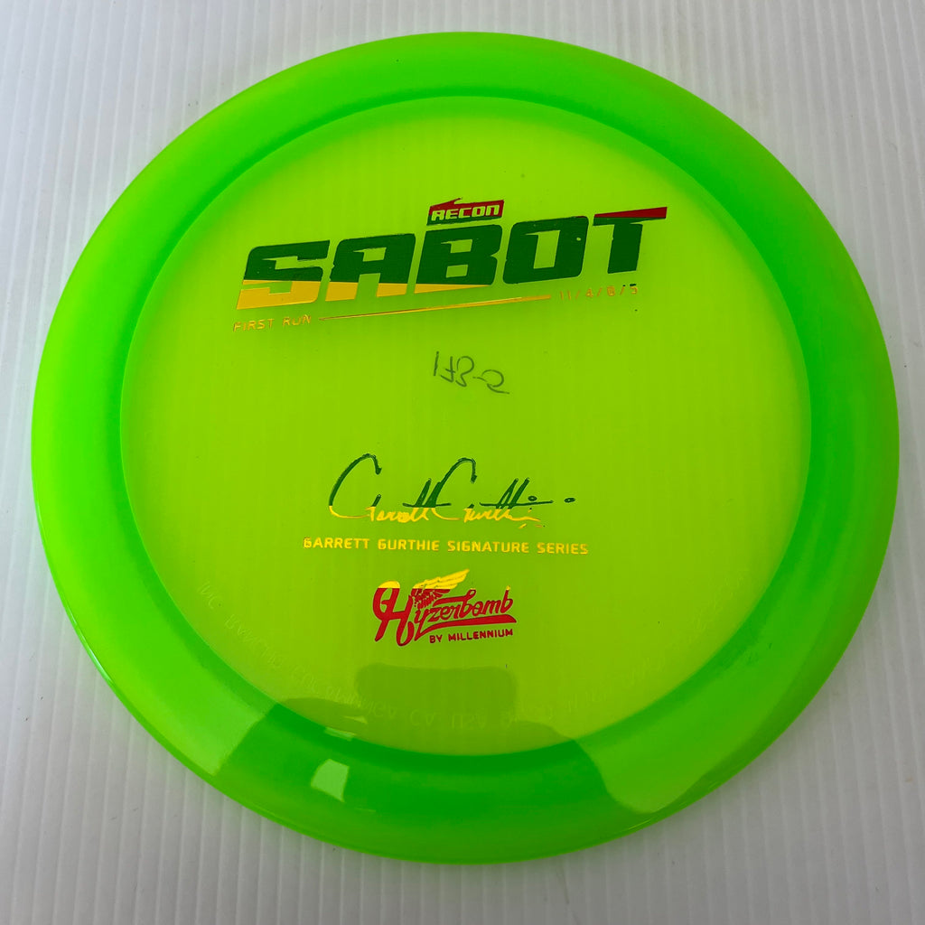 Millennium Discs First Run Garrett Gurthie Hyzerbomb Recon Sabot 11/4/0/5