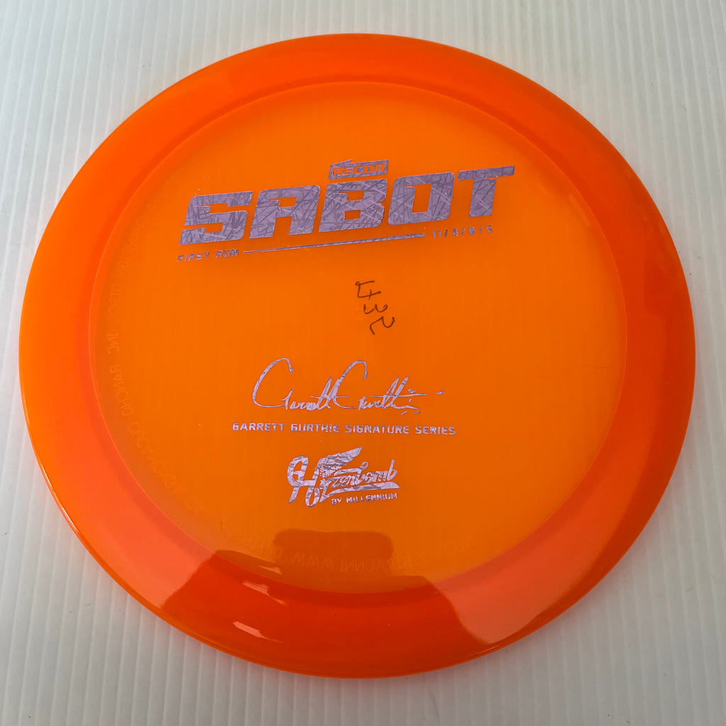 Millennium Discs First Run Garrett Gurthie Hyzerbomb Recon Sabot 11/4/0/5