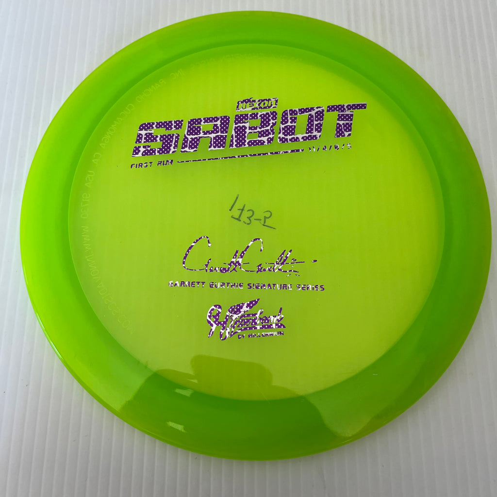 Millennium Discs First Run Garrett Gurthie Hyzerbomb Recon Sabot 11/4/0/5
