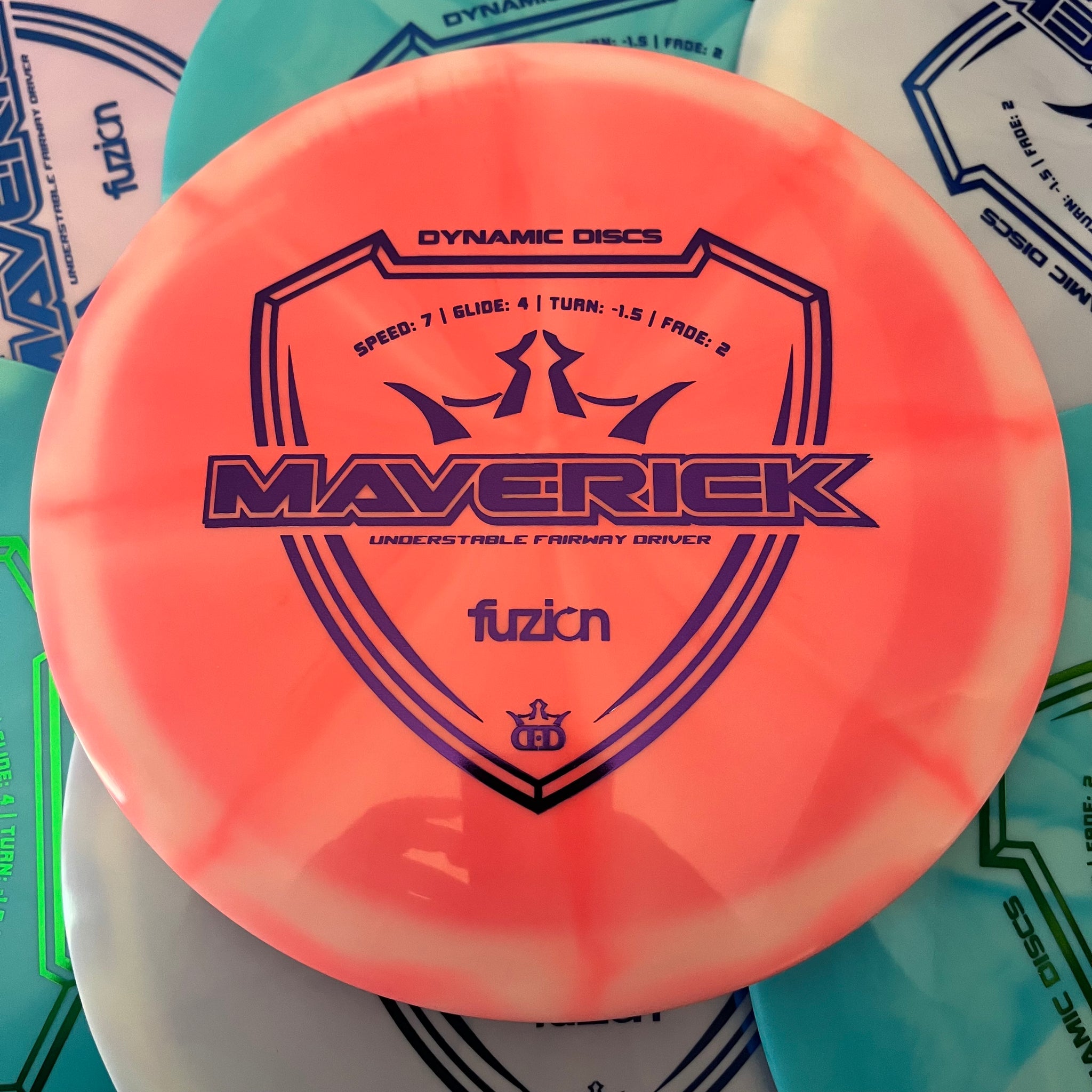 Dynamic Discs Fuzion Burst Maverick 7/4/-1.5/2