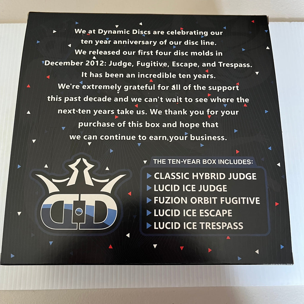 Dynamic Discs 10th Anniversary Box