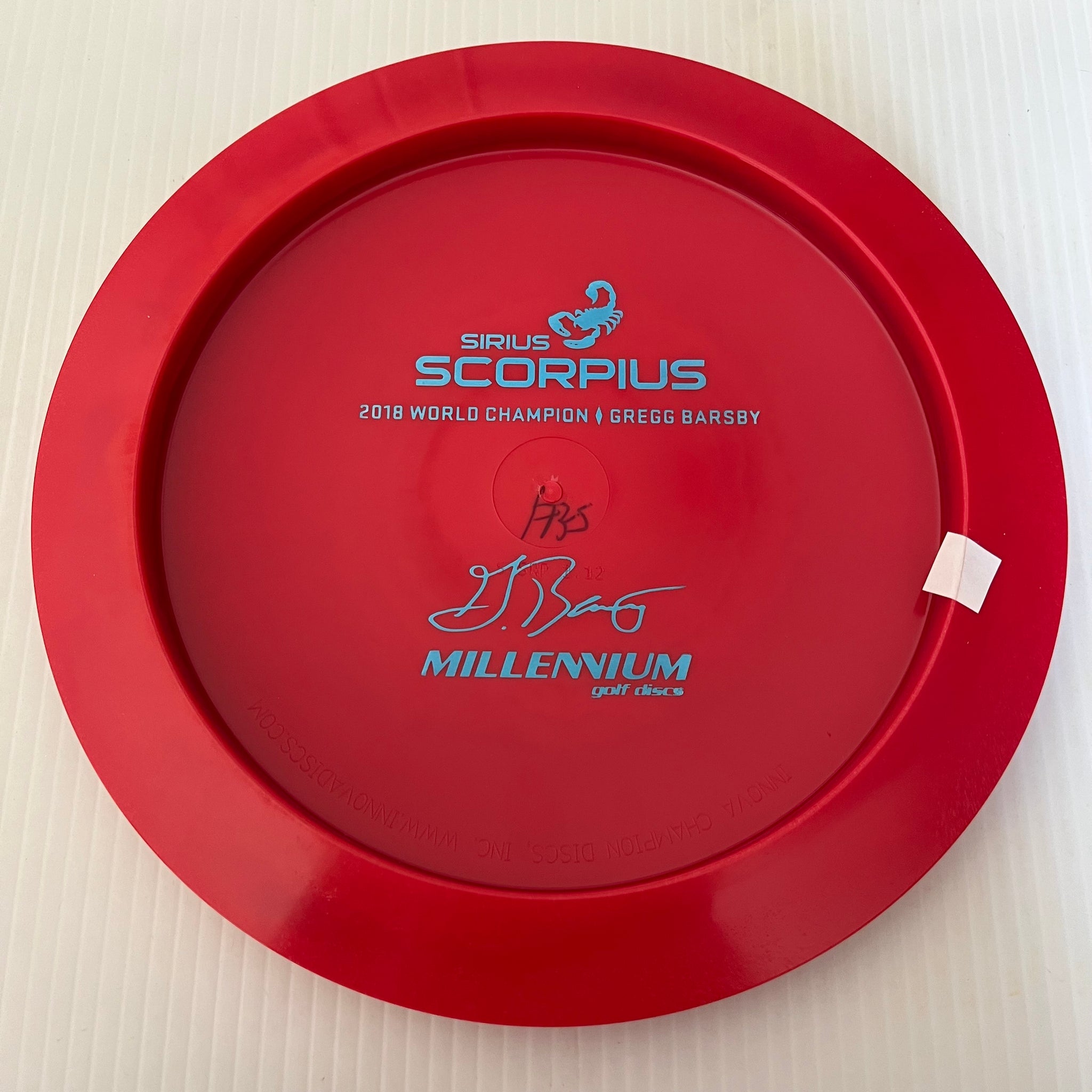 Millennium Discs 1x Gregg Barsby Bottom Stamp Sirius Scorpius 12/5/-1/3