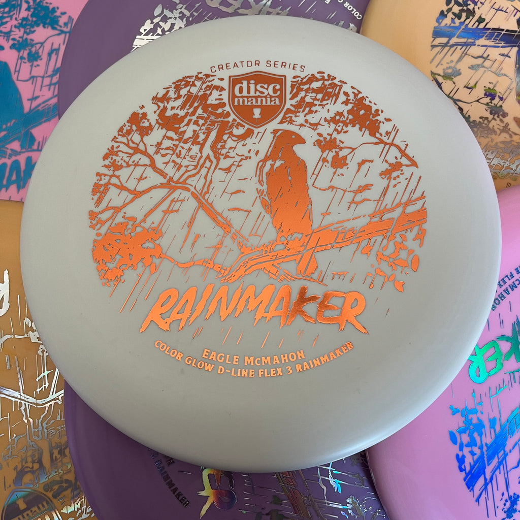Discmania 2023 Eagle McMahon Creator Series Flex 3 Color Glow D-Line Rainmaker 2/3/0/0.5
