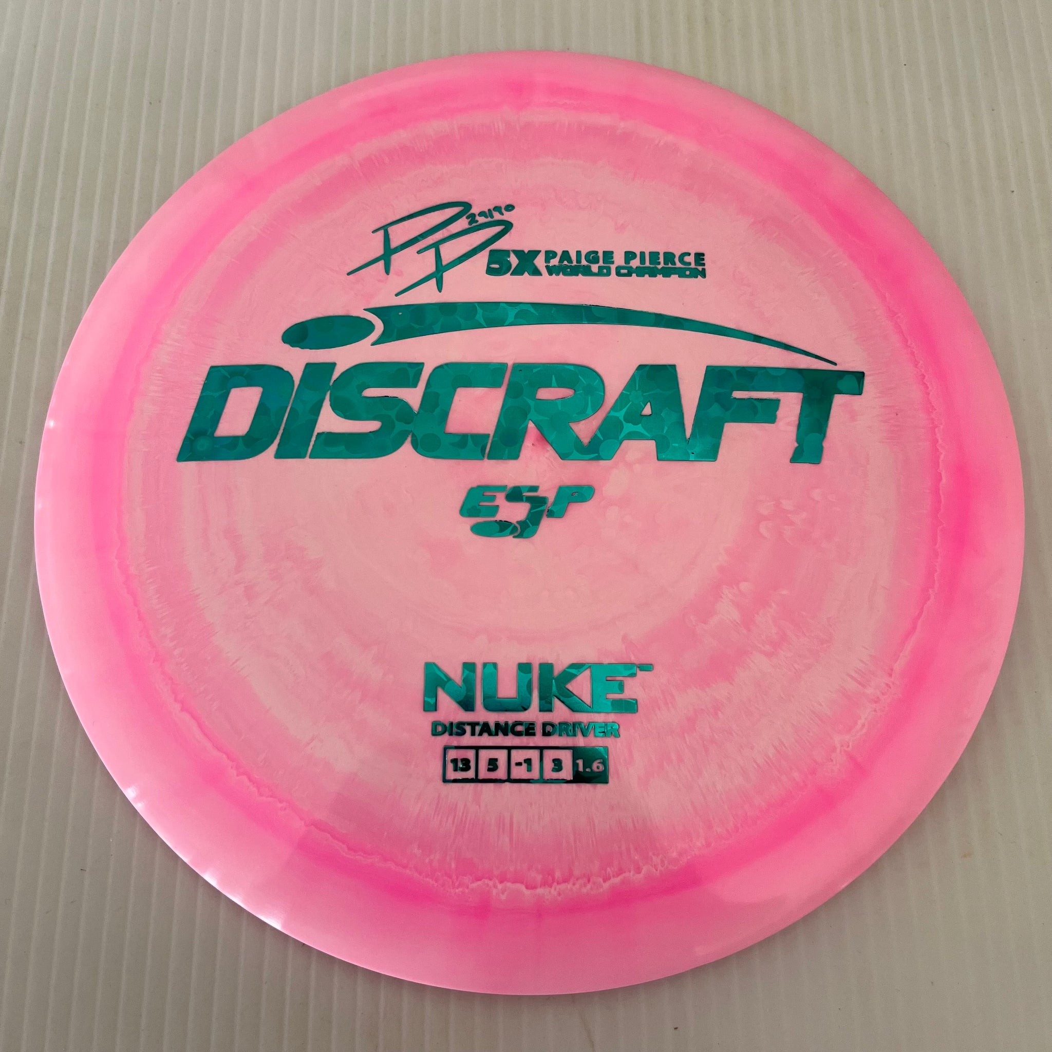 Discraft 5x Paige Pierce ESP Nuke 13/5/-1/3 (173-174g)