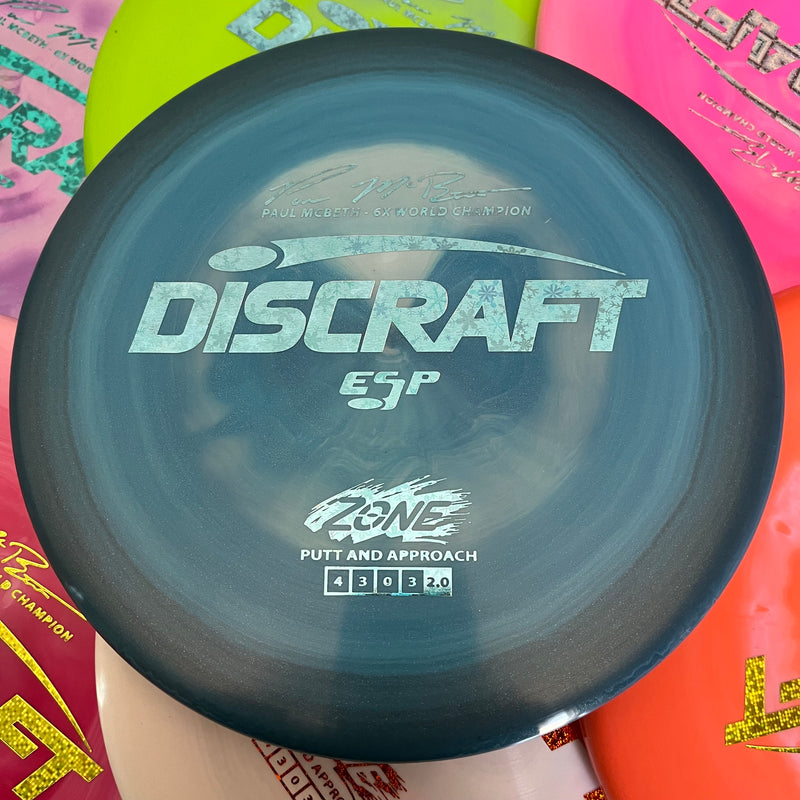 Discraft 6x Paul McBeth Swirly ESP Zone 4/3/0/3