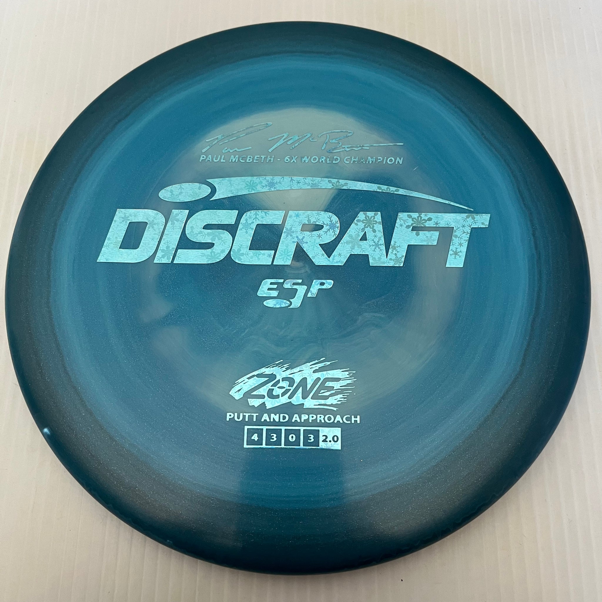Discraft 6x Paul McBeth Swirly ESP Zone 4/3/0/3