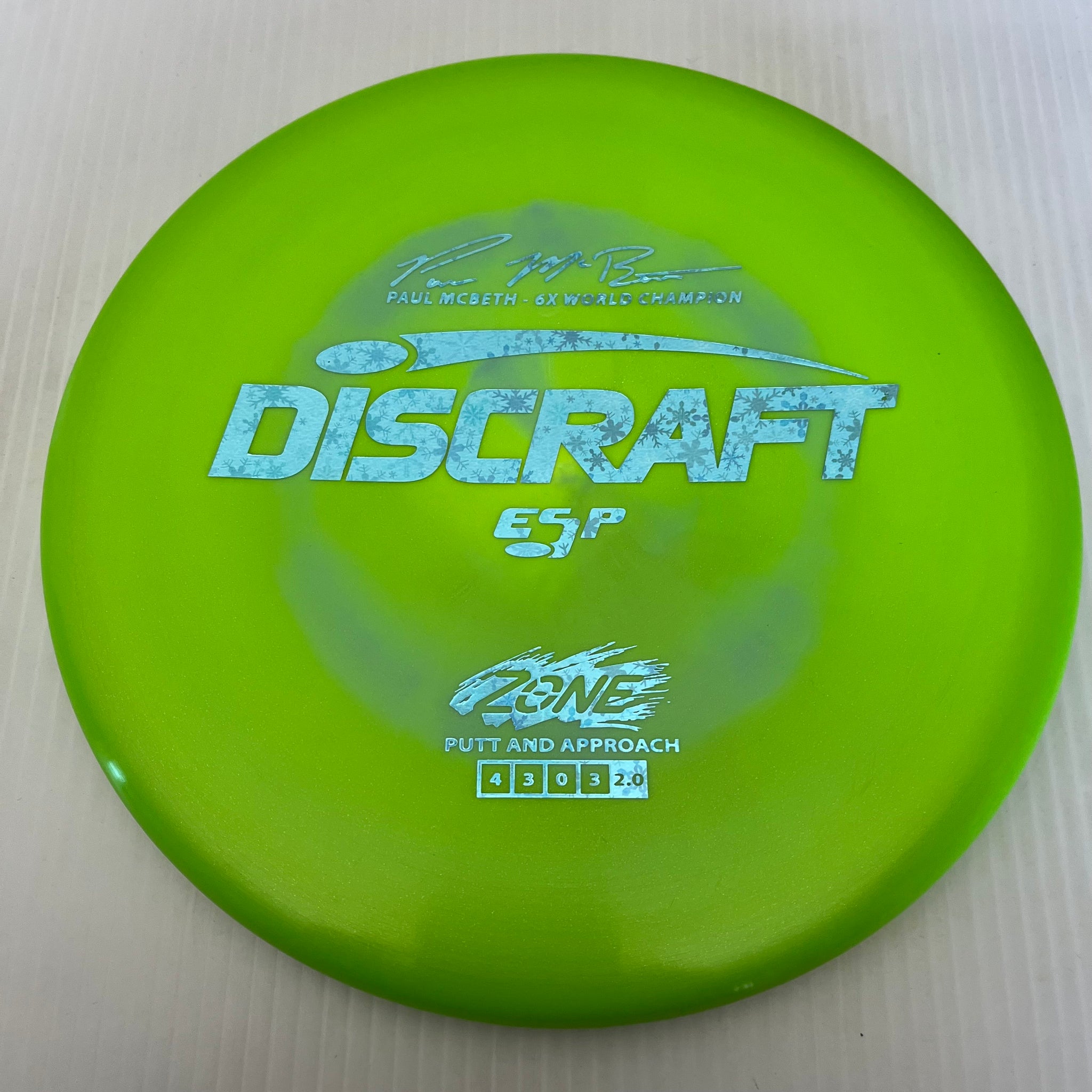 Discraft 6x Paul McBeth Swirly ESP Zone 4/3/0/3