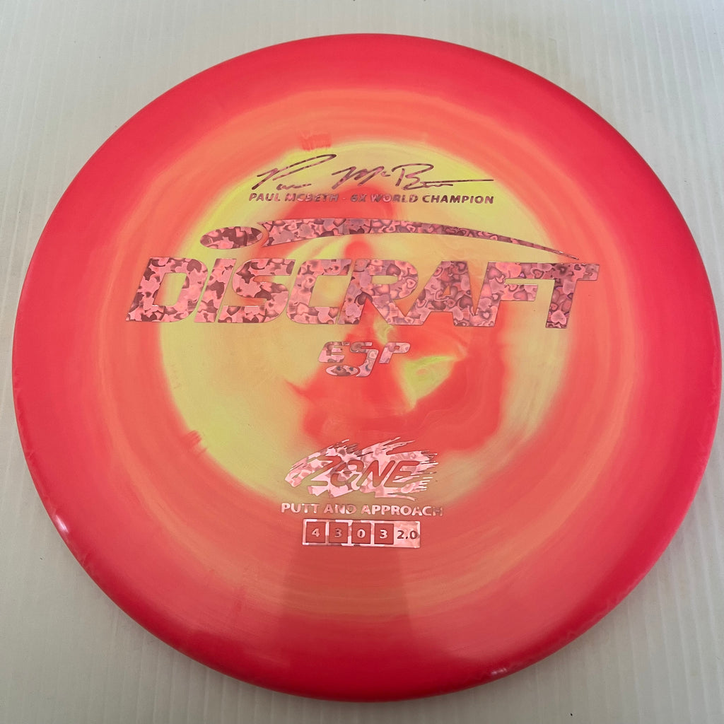 Discraft 6x Paul McBeth Swirly ESP Zone 4/3/0/3