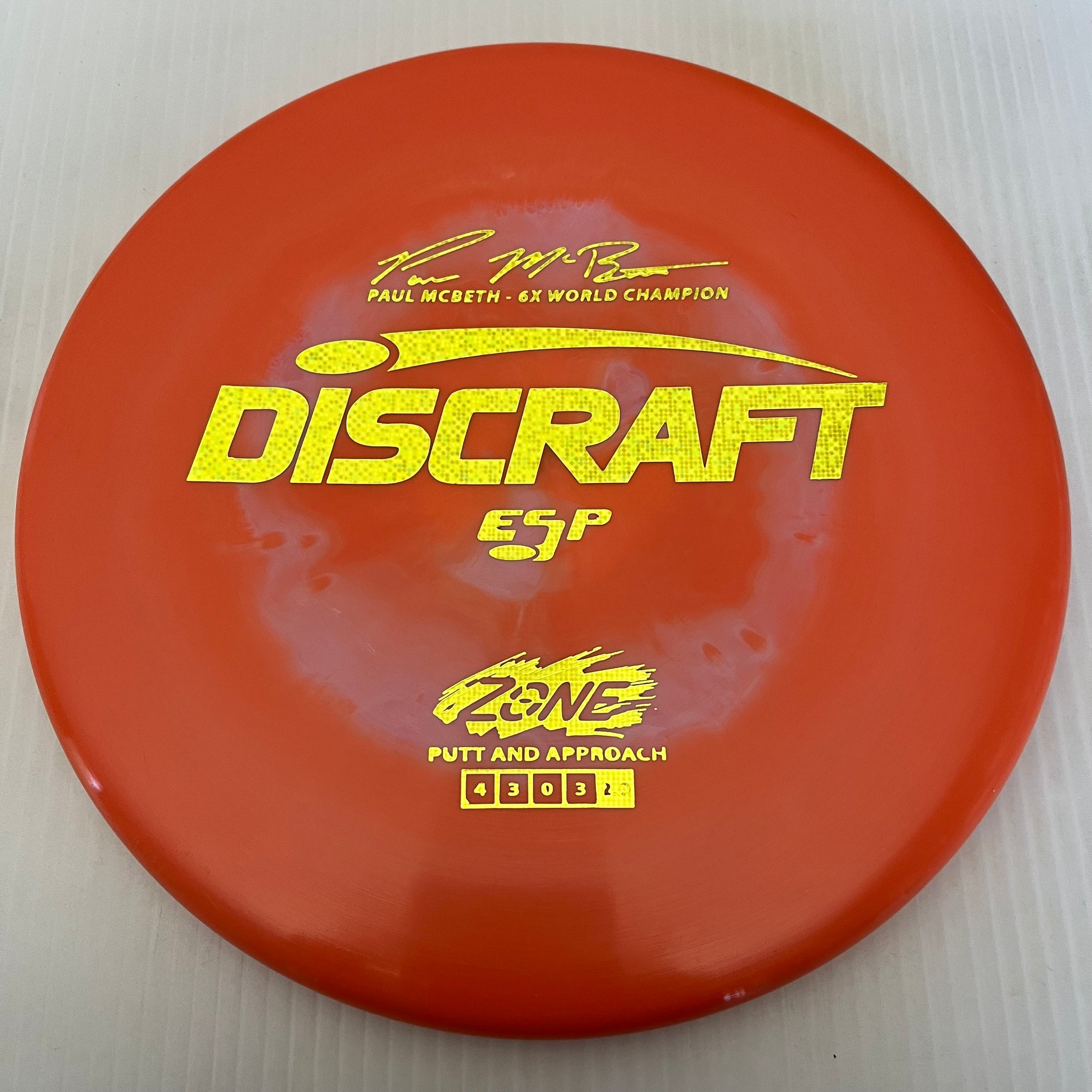 Discraft 6x Paul McBeth Swirly ESP Zone 4/3/0/3