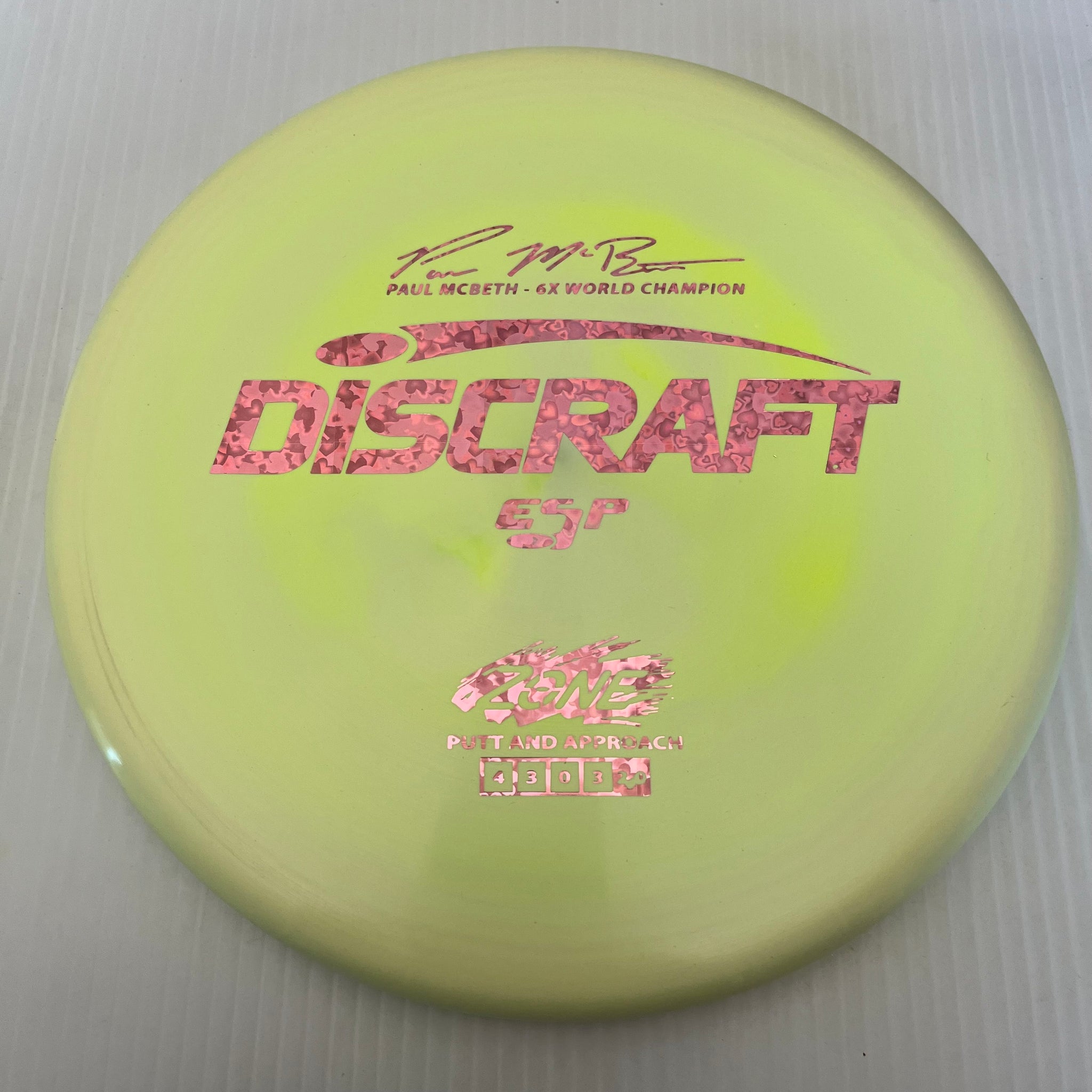 Discraft 6x Paul McBeth Swirly ESP Zone 4/3/0/3