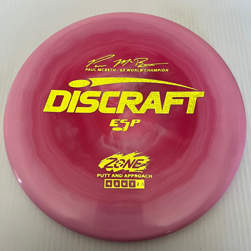 Discraft 6x Paul McBeth Swirly ESP Zone 4/3/0/3