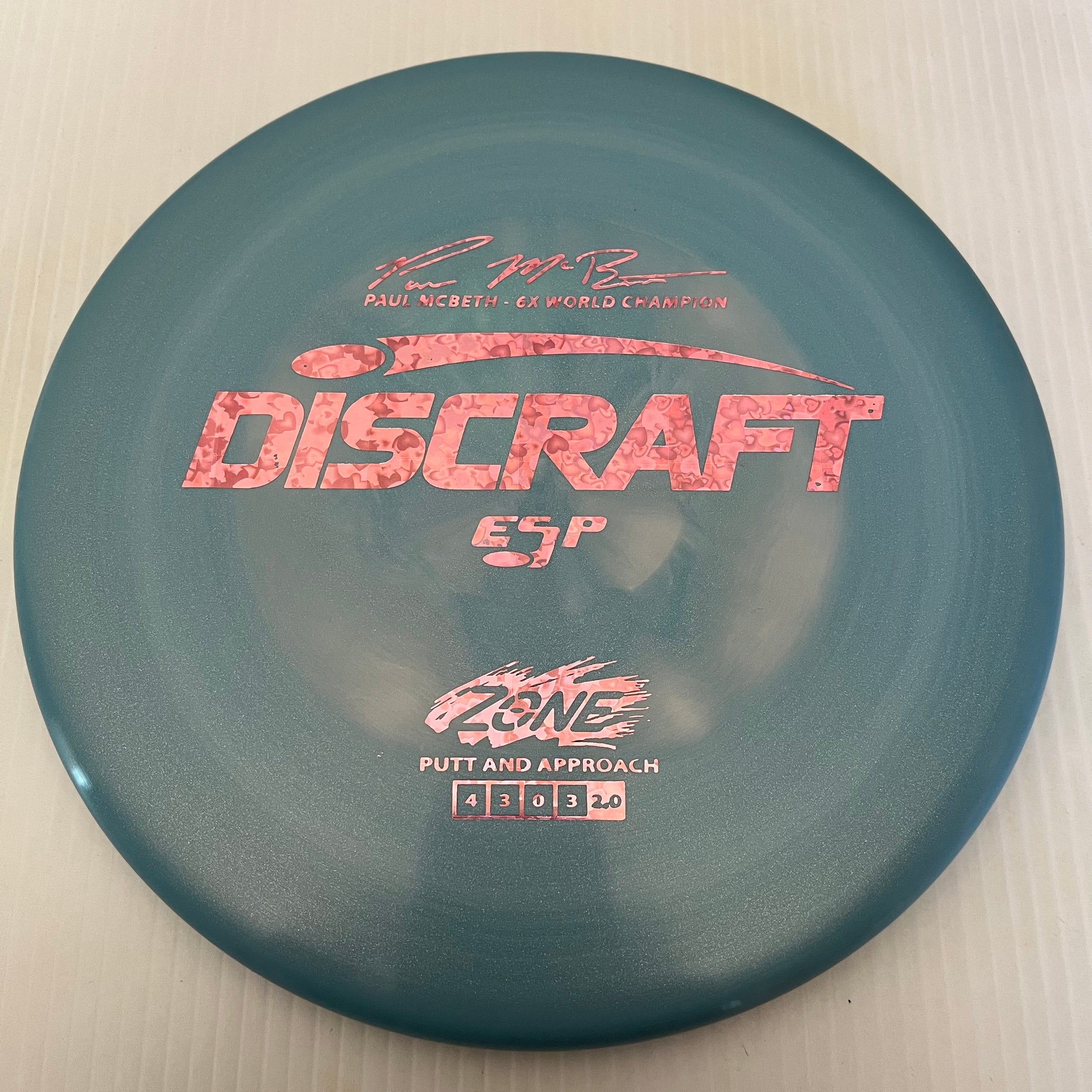 Discraft 6x Paul McBeth Swirly ESP Zone 4/3/0/3