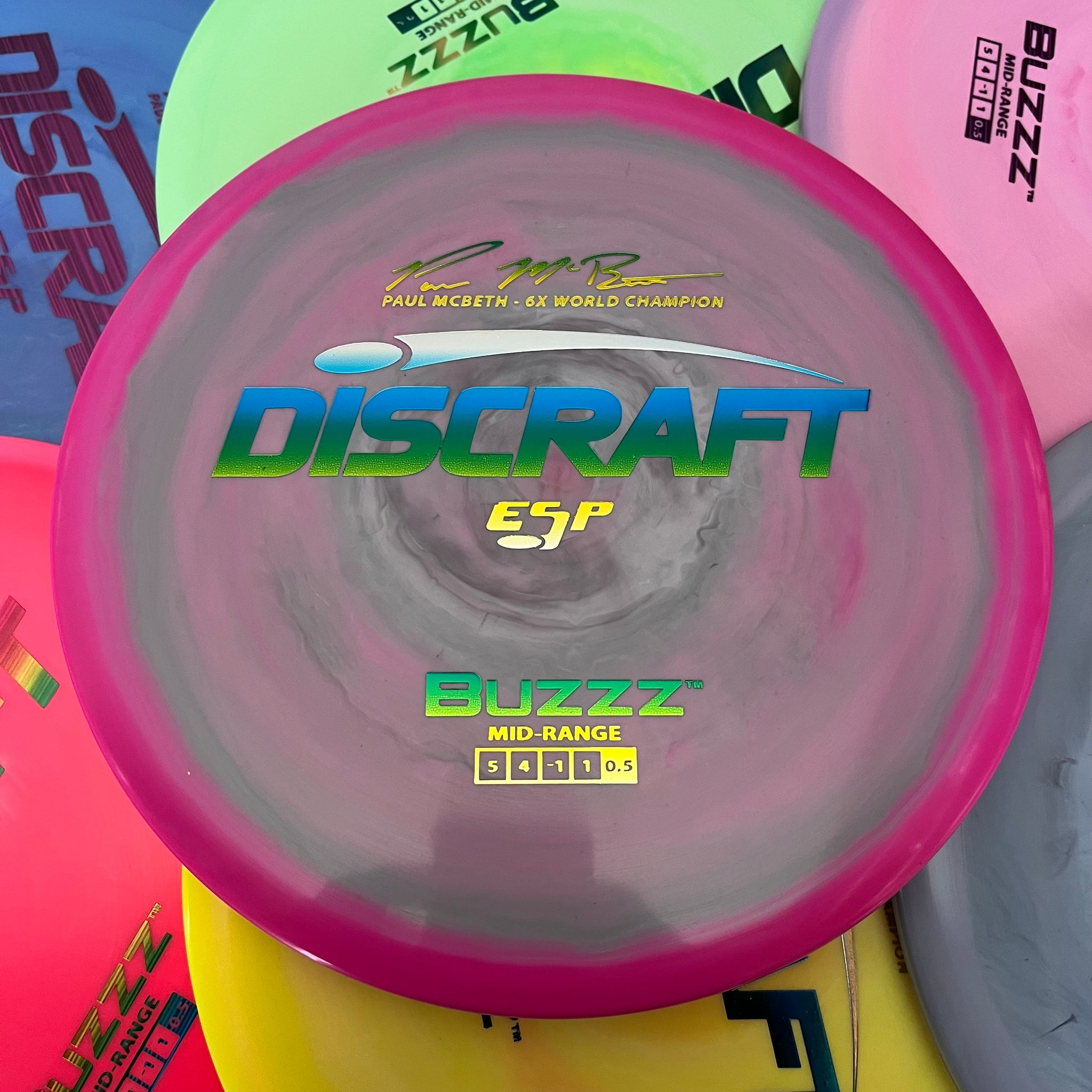 Discraft 6x Paul McBeth ESP Buzzz 5/4/-1/1 (Lightweights)