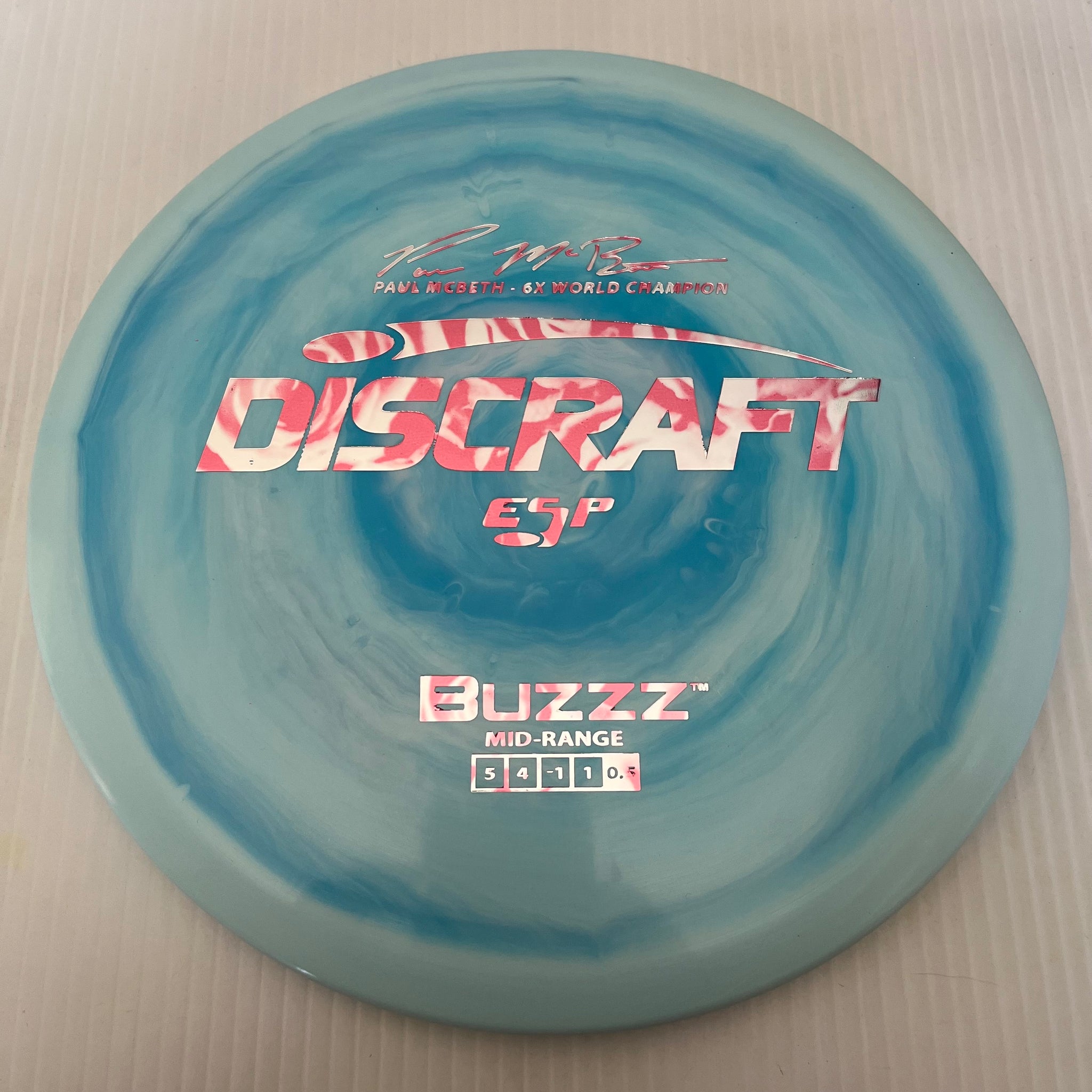 Discraft 6x Paul McBeth ESP Buzzz 5/4/-1/1 (Lightweights)